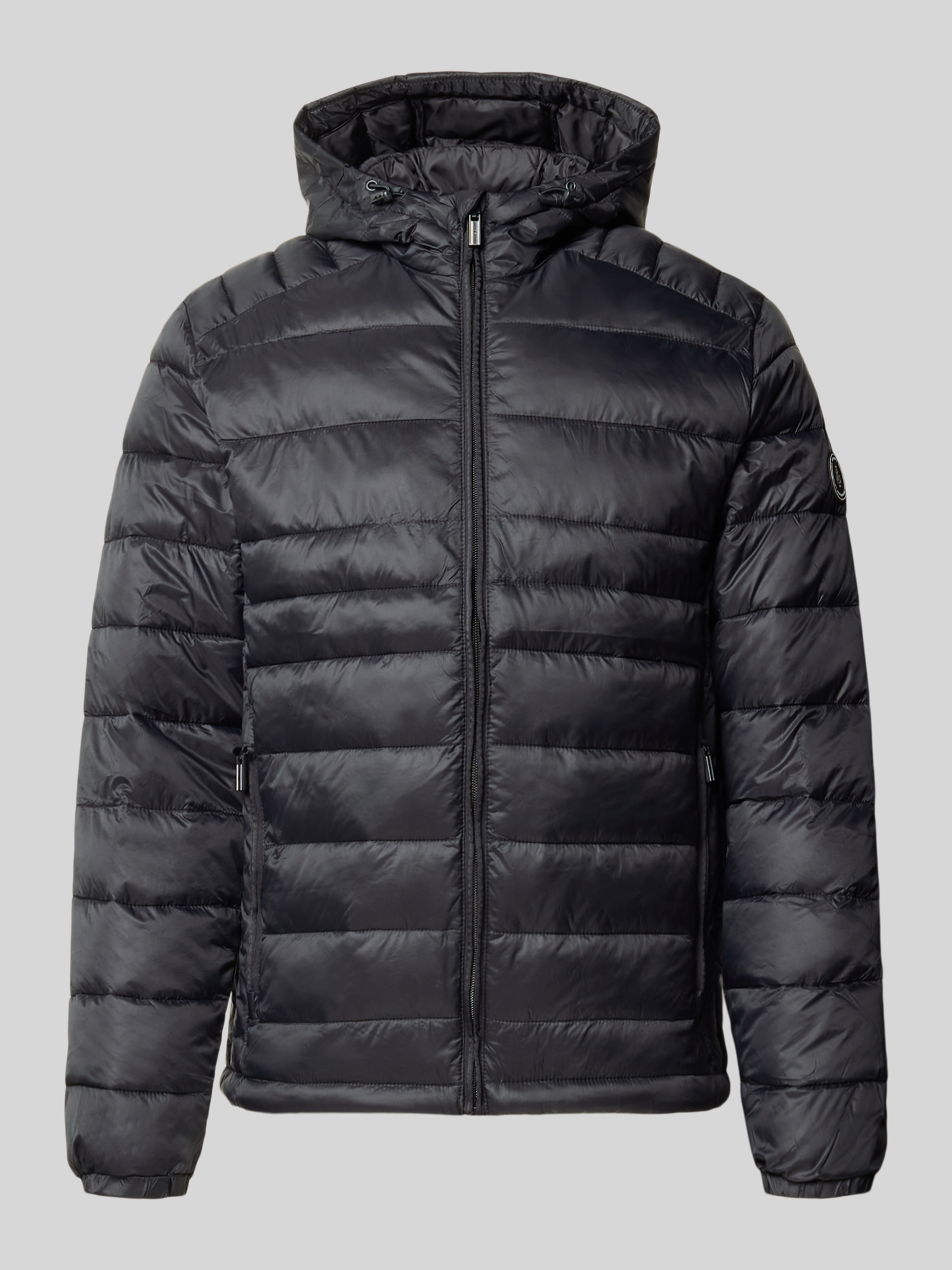 Jack & Jones Herren Schwarz Puffer Jackets, Grau, Gr. M