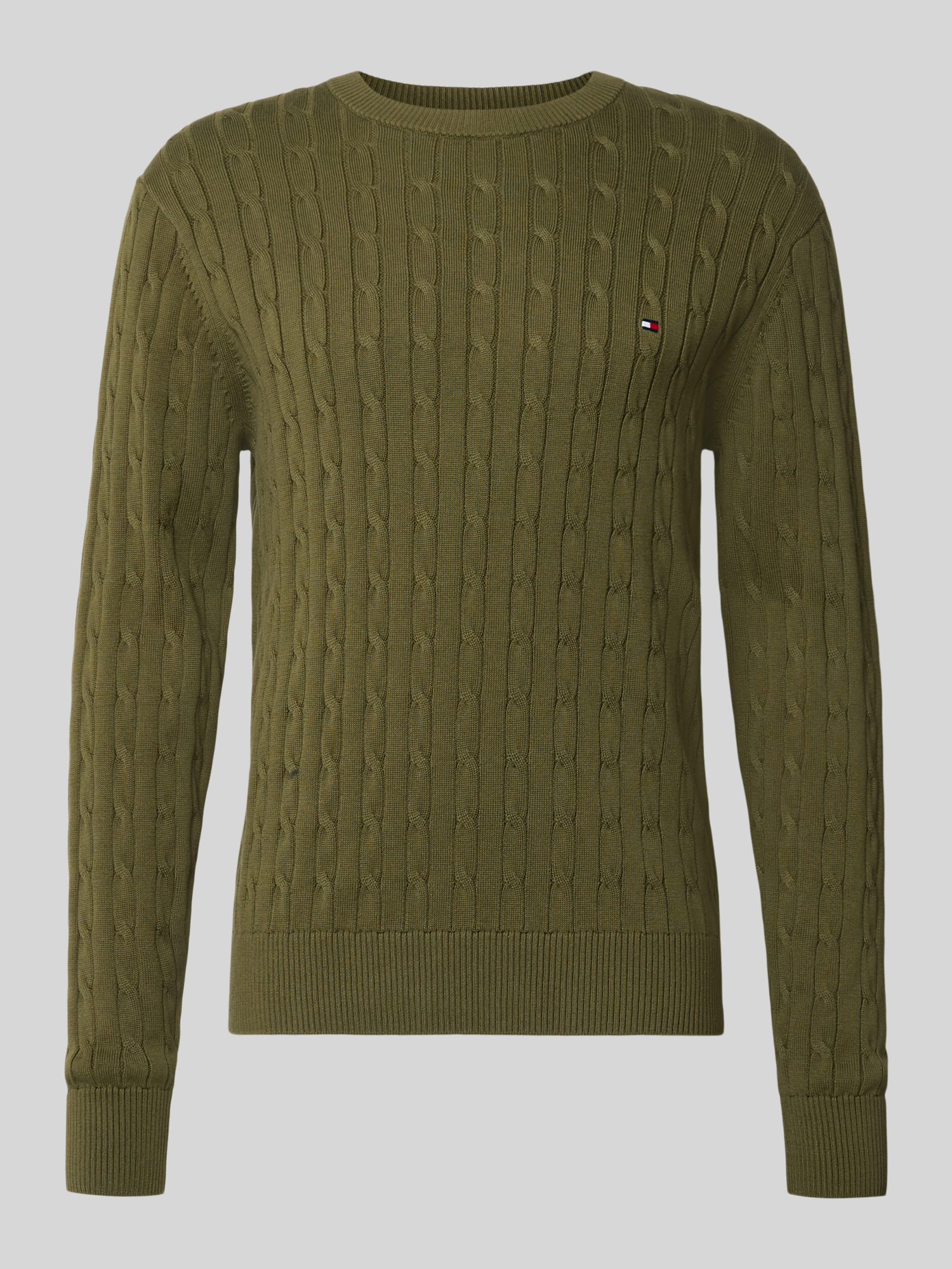 Tommy Hilfiger Herren Oliv Pullover, Grün, Gr. Xl