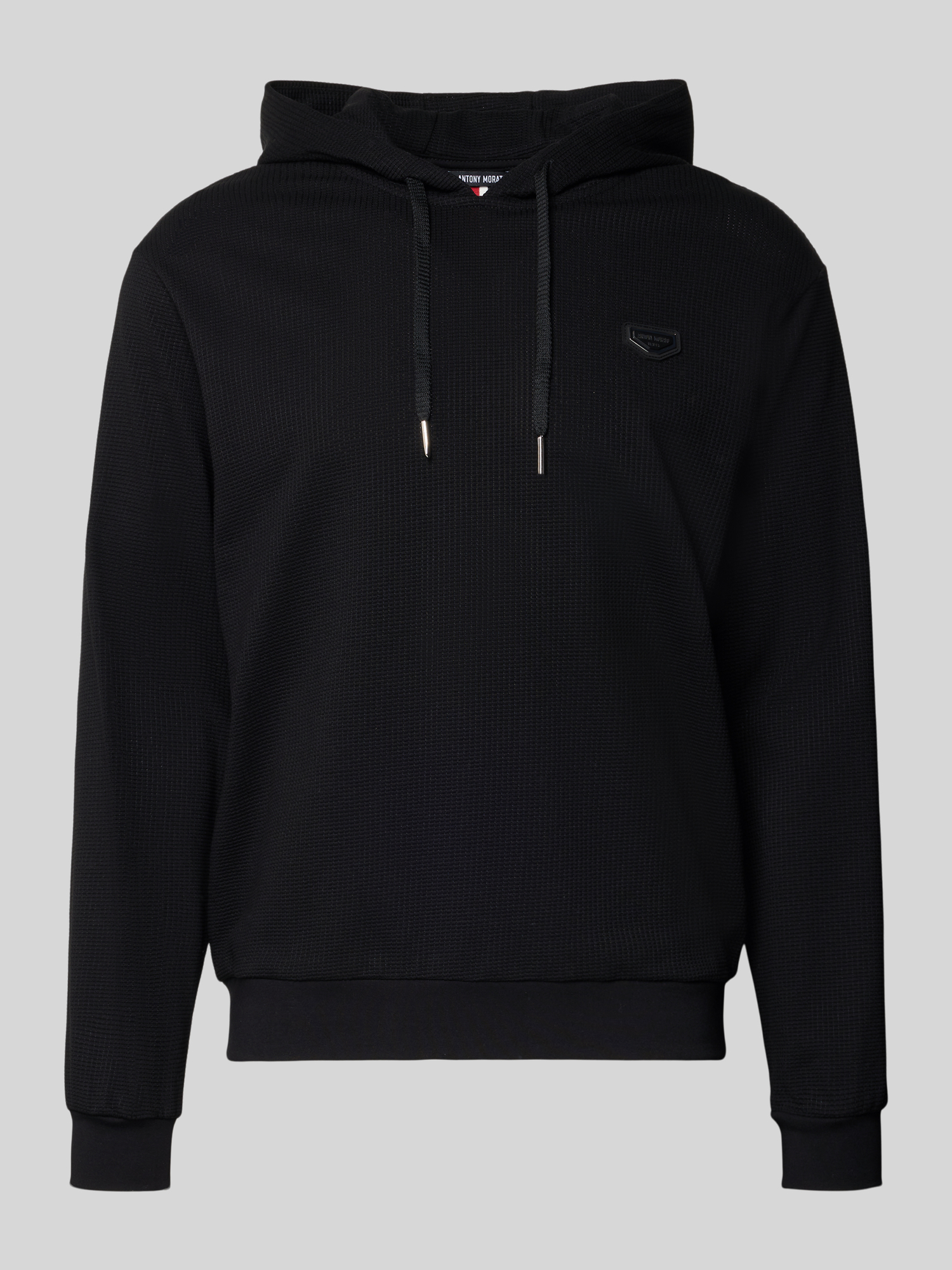 Antony Morato Herren Hoodie Strick-Optik Schwarz XL
