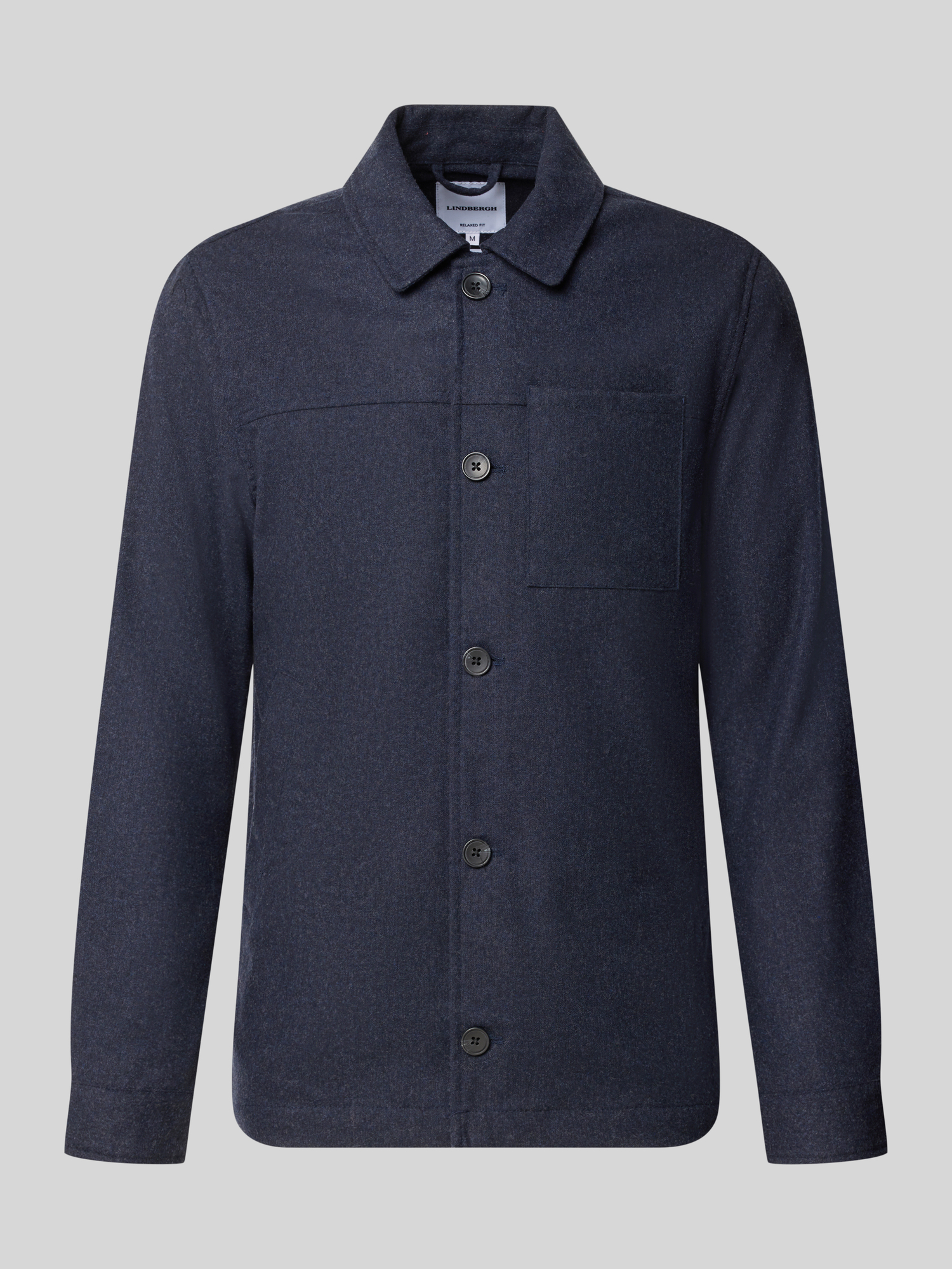 Lindbergh - Herren - Overshirt - Wollmix - XL - Marine