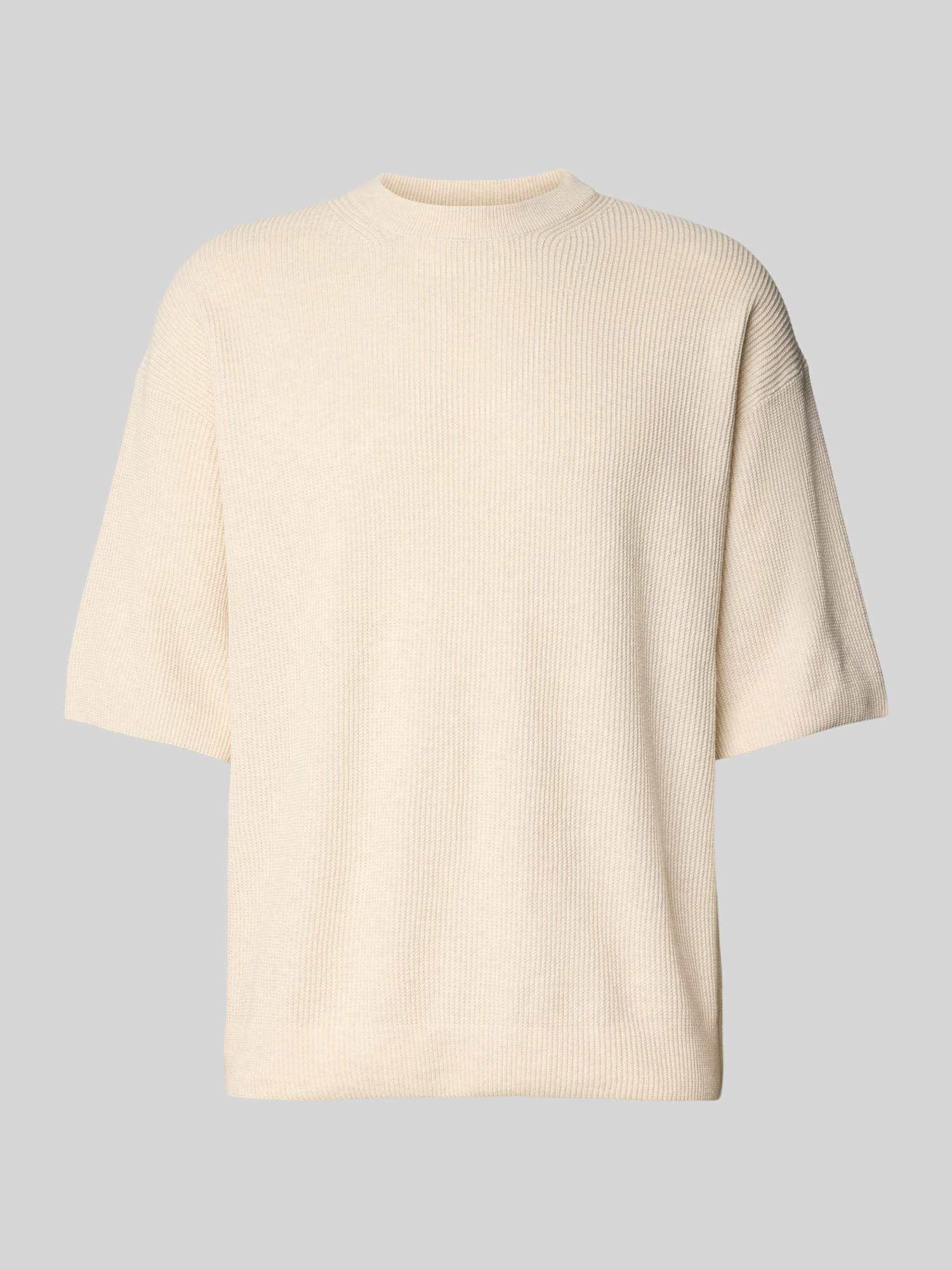 Jack & Jones Premium Herren Pullover Rundhals Baumwolle Gr. L Offwhite