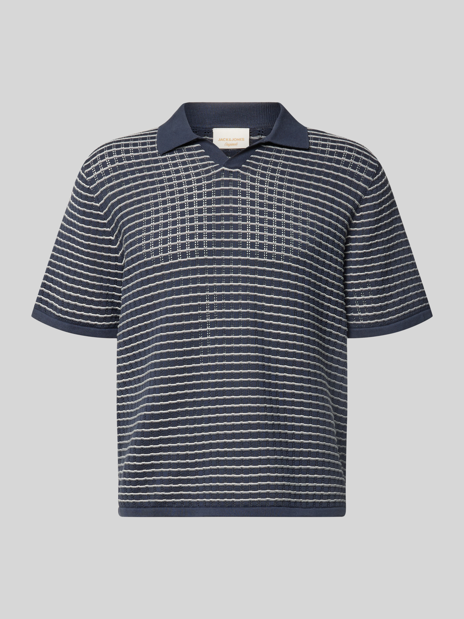 Jack & Jones Herren Poloshirt Rauchblau Größe S 100% Baumwolle