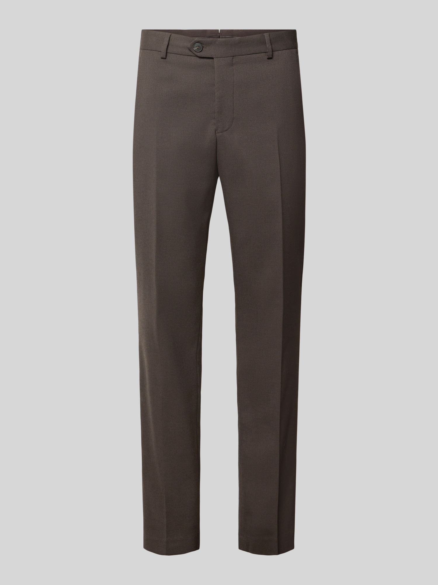 Selected Herren Braun Slim-Fit-Hose Aus Wollmix In - Bild 3