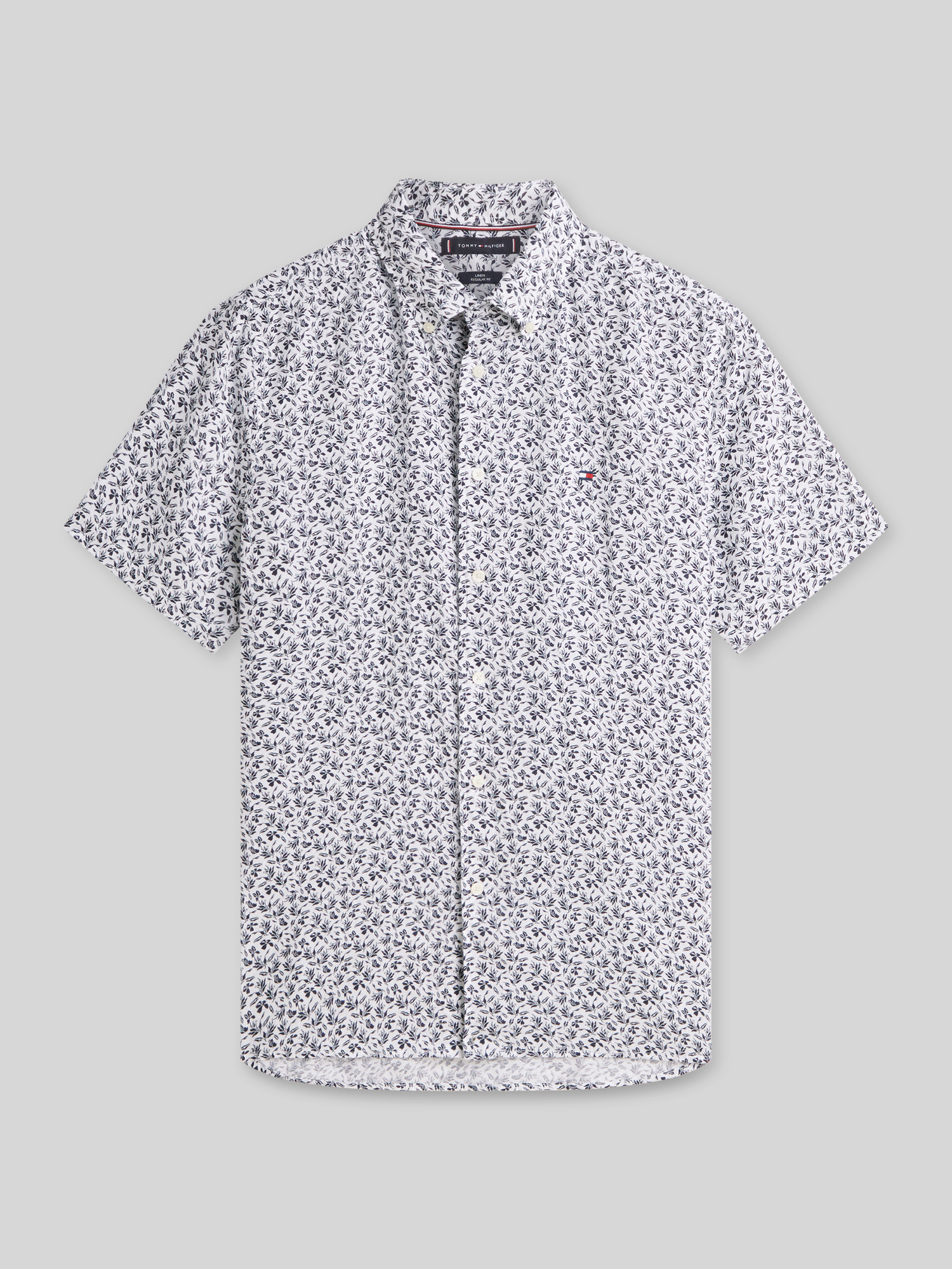 Tommy Hilfiger - Herren Hemd - Leinen - Offwhite - L