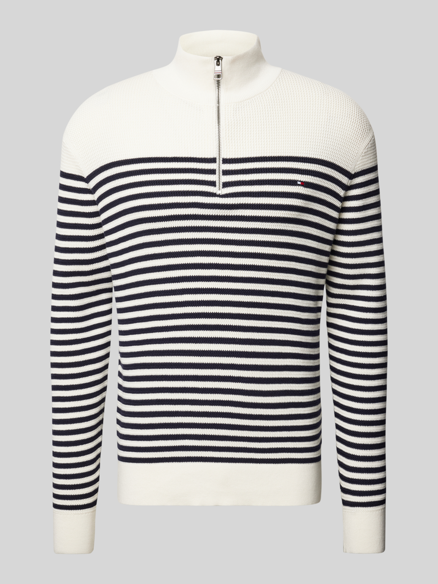 Tommy Hilfiger - Herren - Troyer - XL - Ecru - Baumwolle