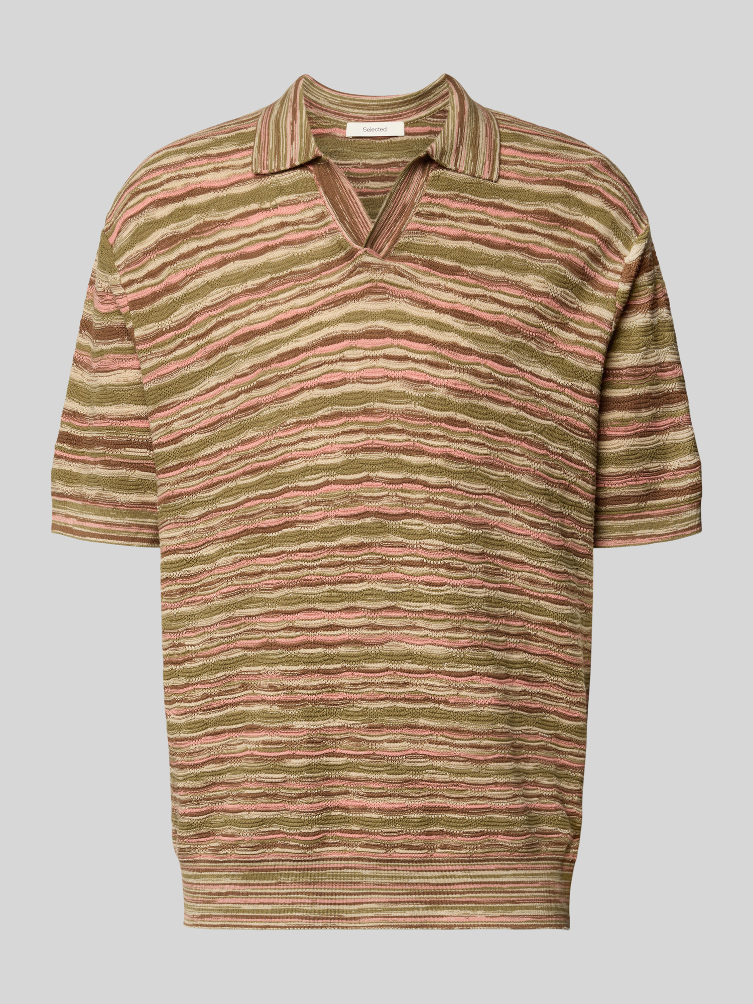 Selected Homme Herren Poloshirt L Oliv 100% Bio-Baumwolle