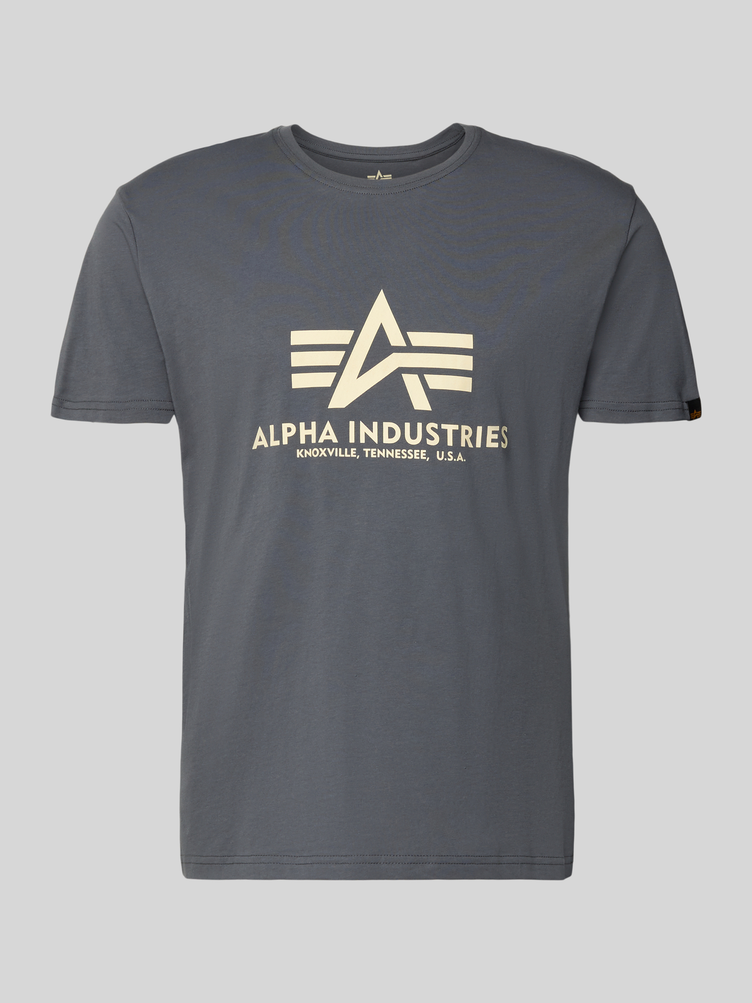 Alpha Industries Herren Grau T-Shirt Baumwolle - Bild 5