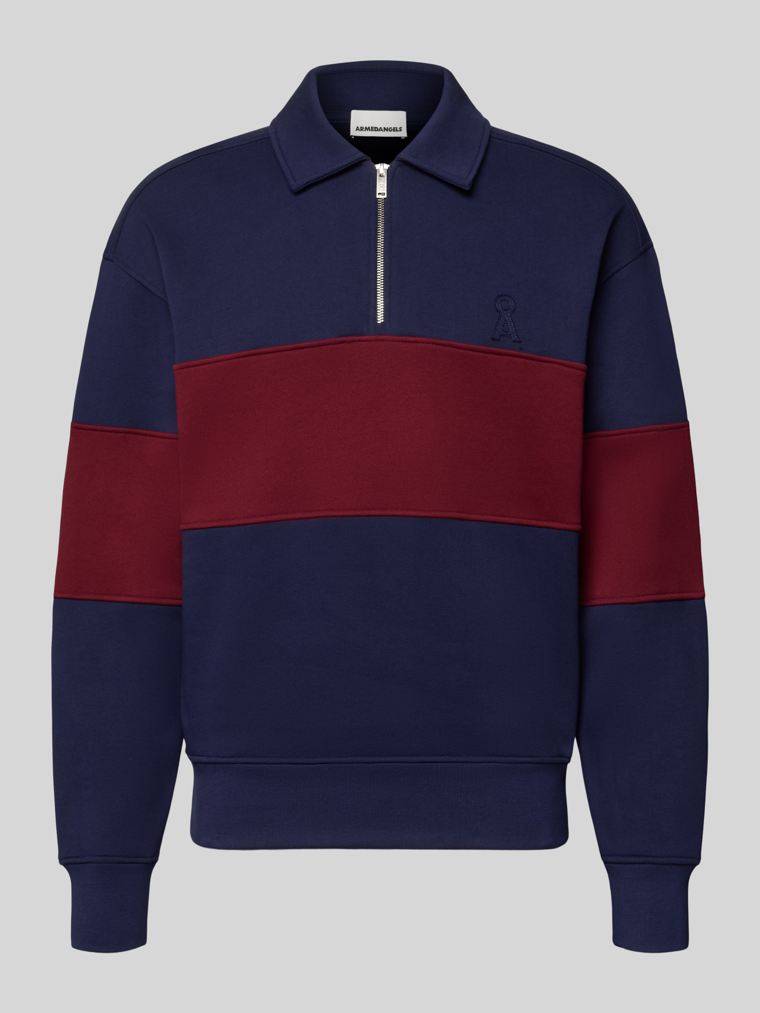 Armedangels Blau Troyer Sweatshirt Gestreift M - Bild 2