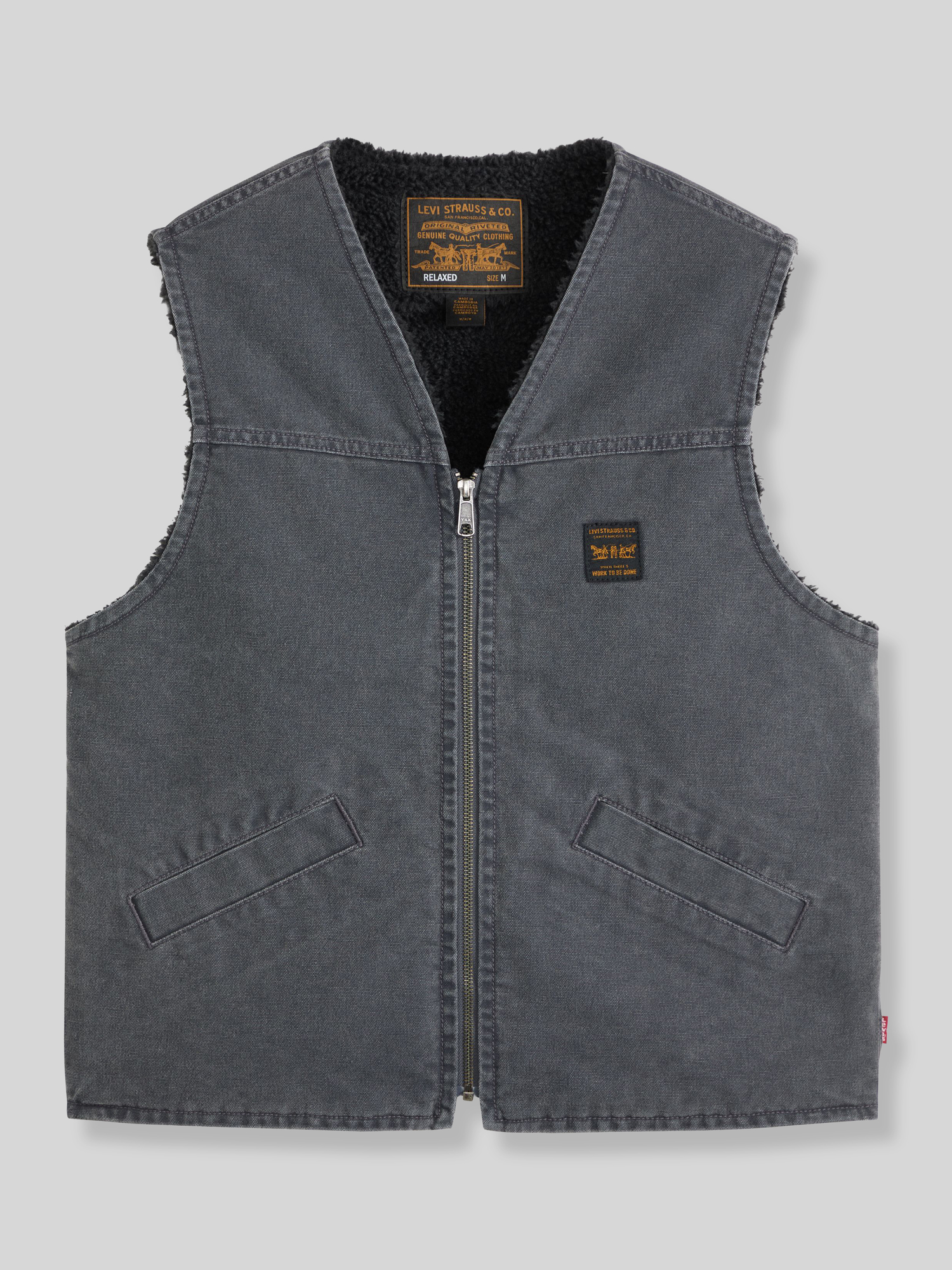 Levi's® - Herren - Weste - Saratoga - Regular Fit - Schwarz - L