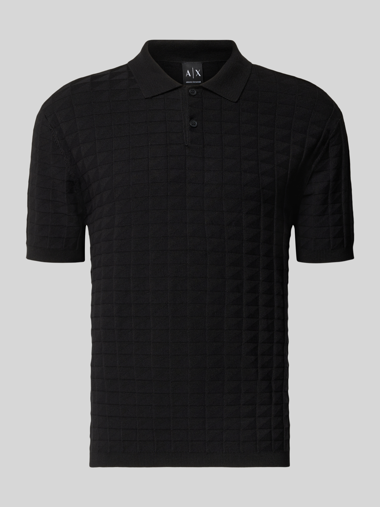 Armani Exchange Herren Schwarz Poloshirts, Gr. L