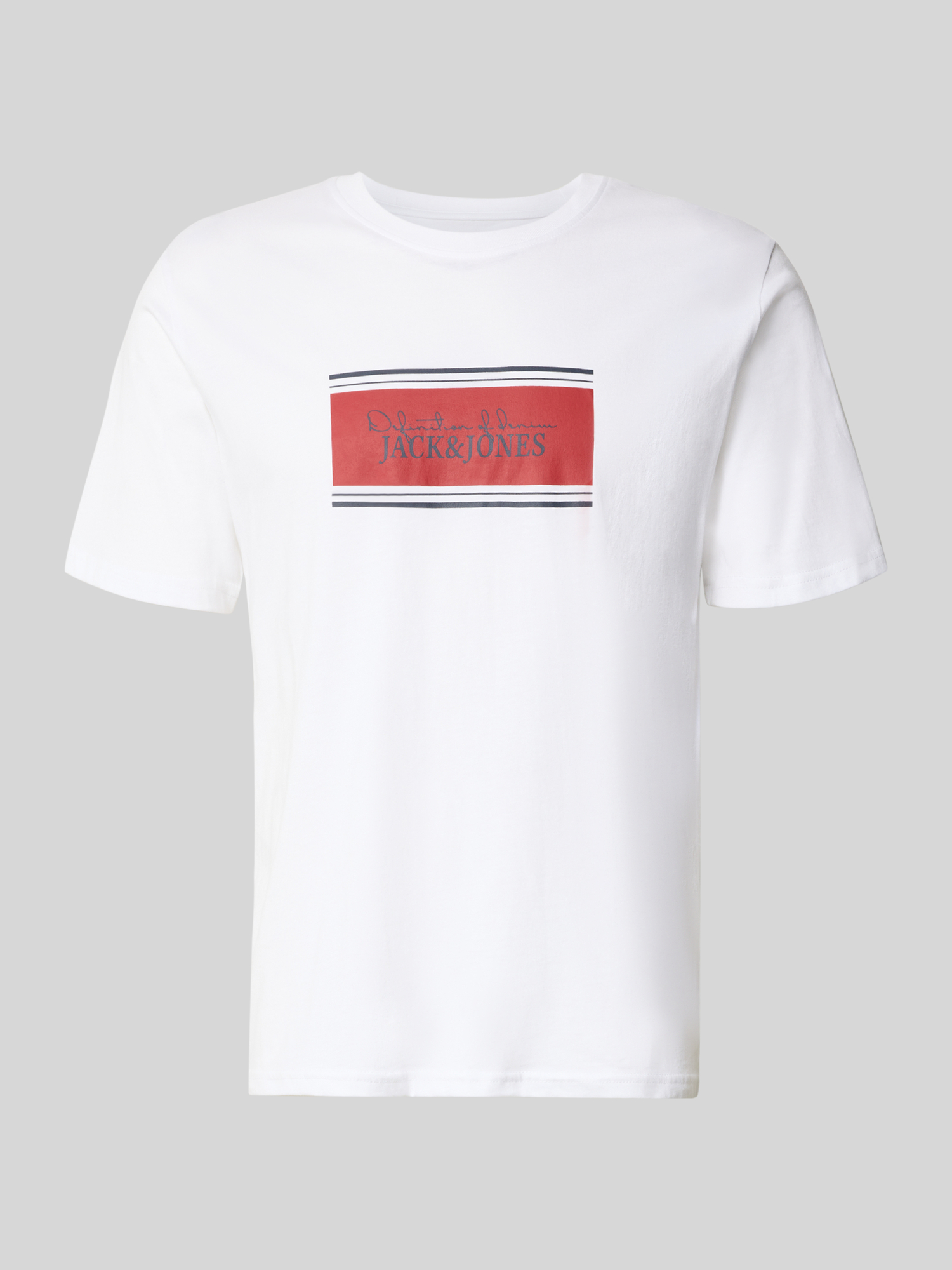 JACK & JONES - Herren - T-Shirt - Regular Fit - Weiß - M