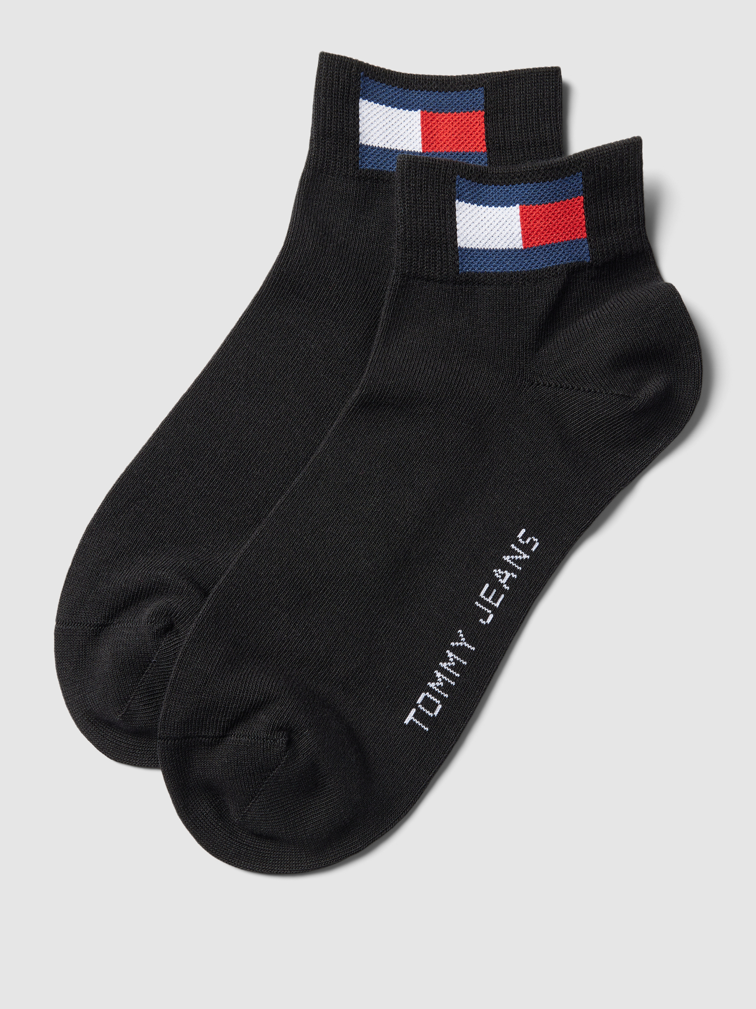 Tommy Hilfiger Schwarz Tommy Men Uni Flag Quarter Sock 2P Gr 43/46 - Bild 5