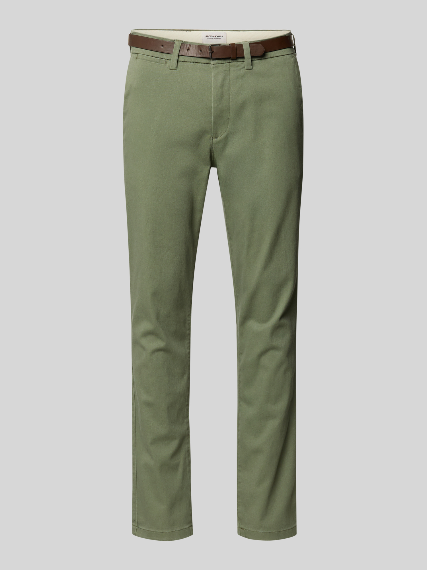 Jack & Jones Herren Hose Marco Slim Fit Baumwolle Oliv Gr. 29/32