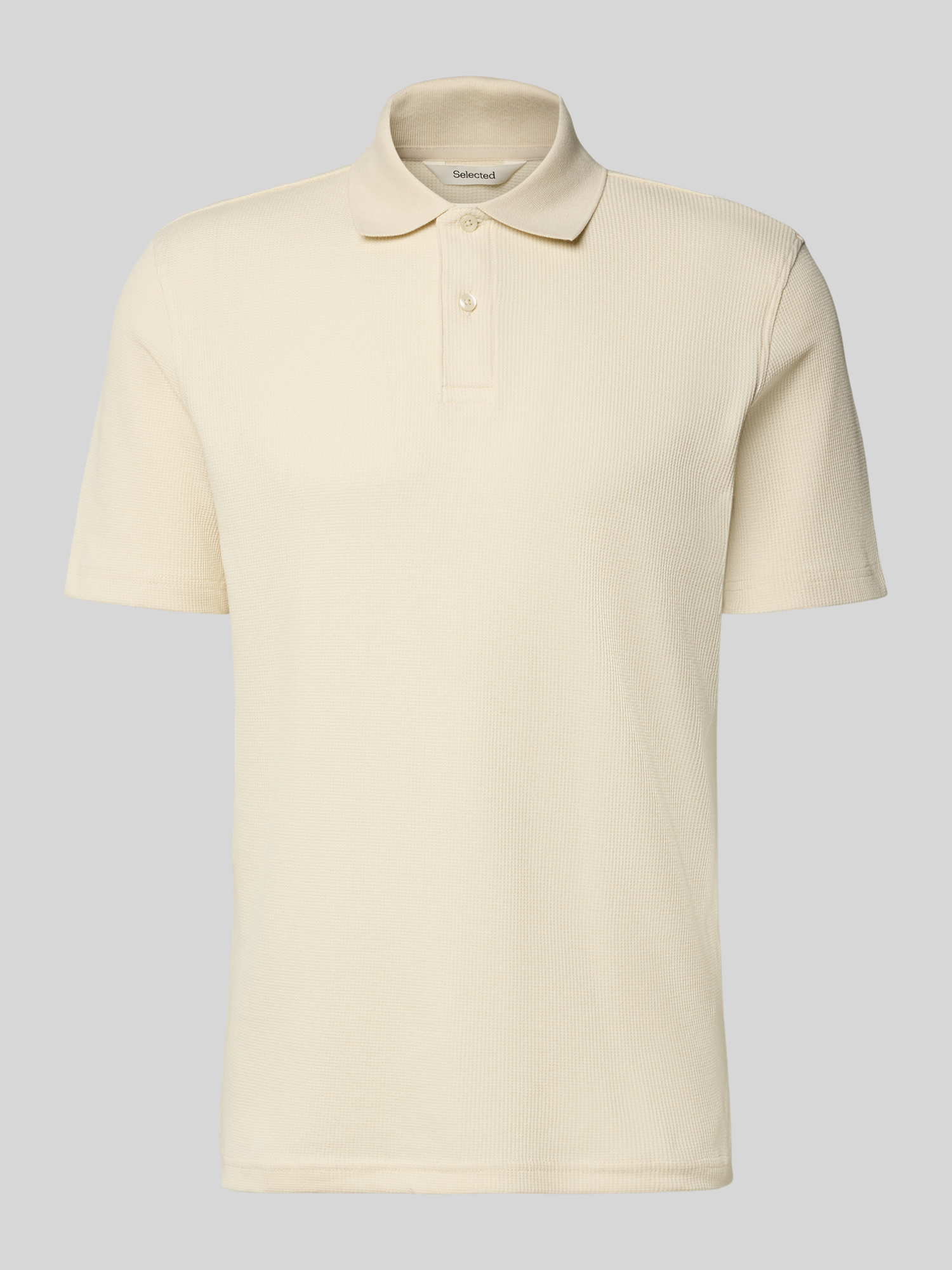 Selected Homme - Herren - Poloshirt - Blaze - Regular Fit - Offwhite - M