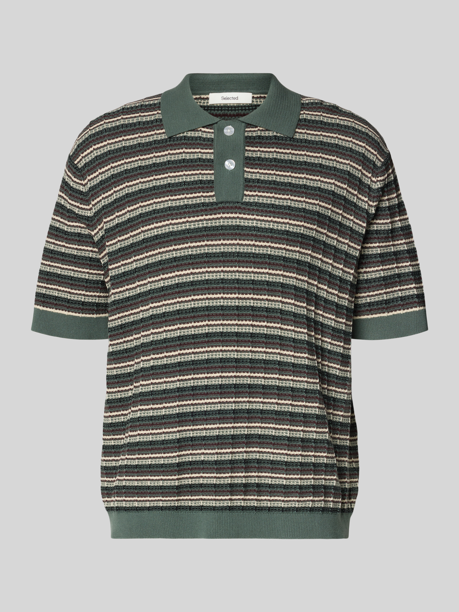 Selected Homme - Herren Poloshirt - Dunkelgrün - L