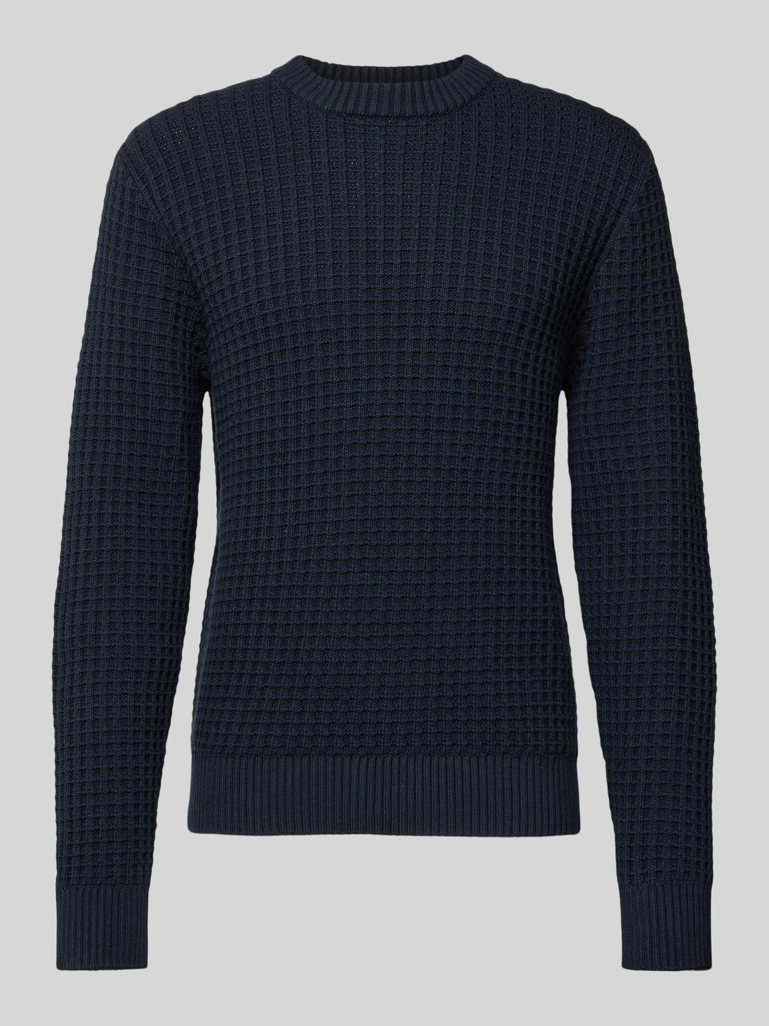 Selected Homme - Pullover - Marine - Baumwolle - L