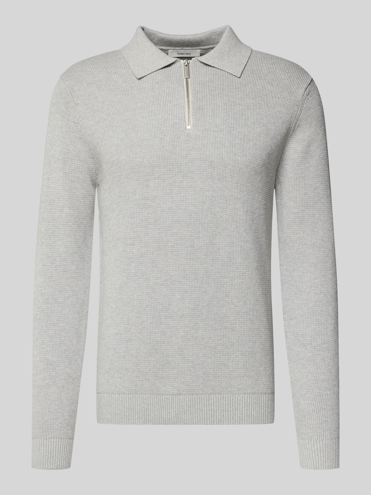 Selected Homme - Pullover - Hellgrau - Baumwolle - XL