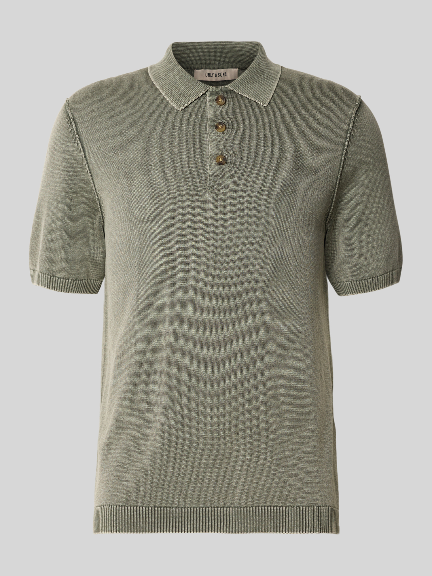 Only & Sons - Poloshirt - Herren - S - Dunkelgrau