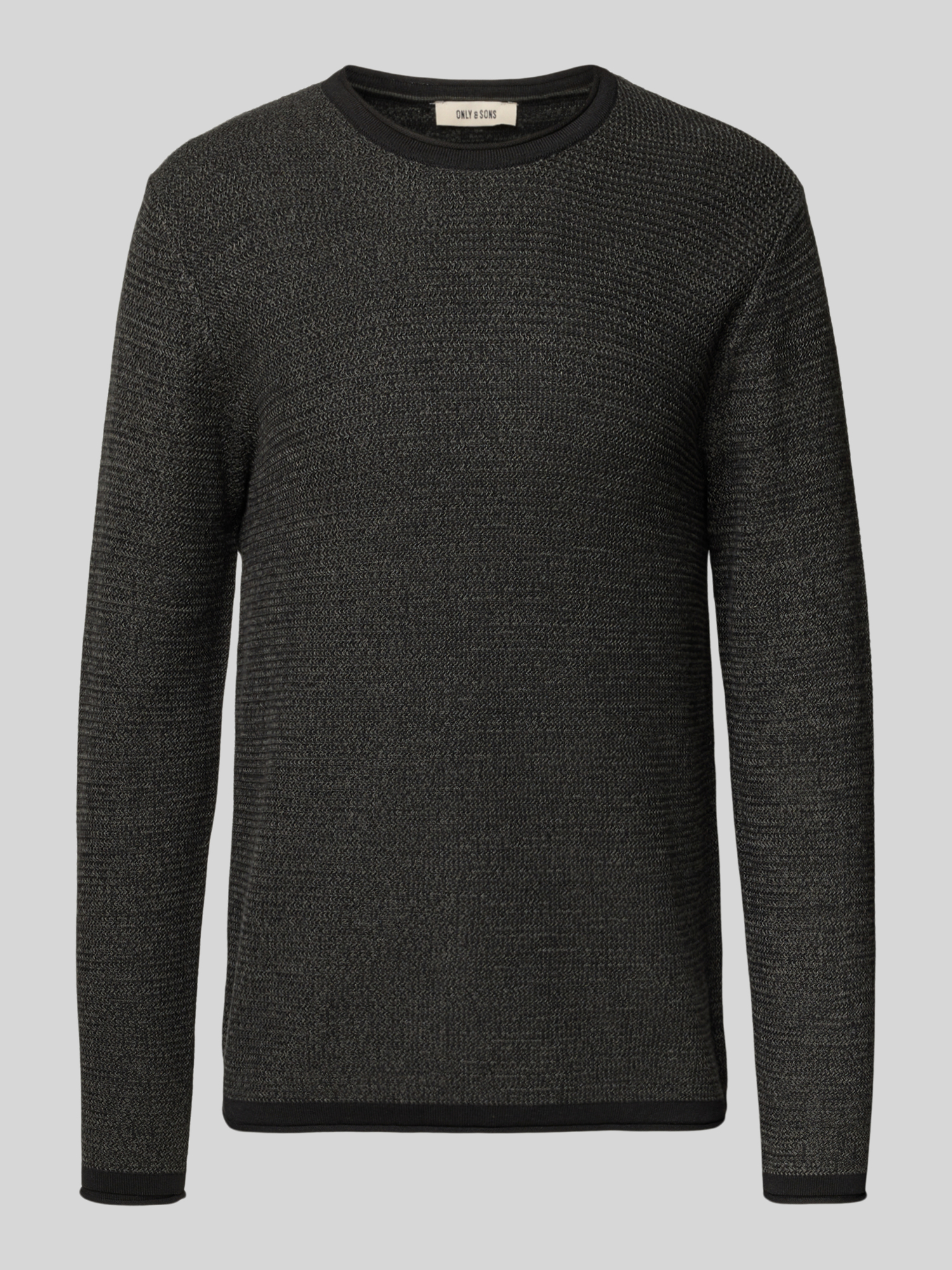 Only & Sons Herren Pullover Baumwolle Gr. XXL Anthrazit Melange