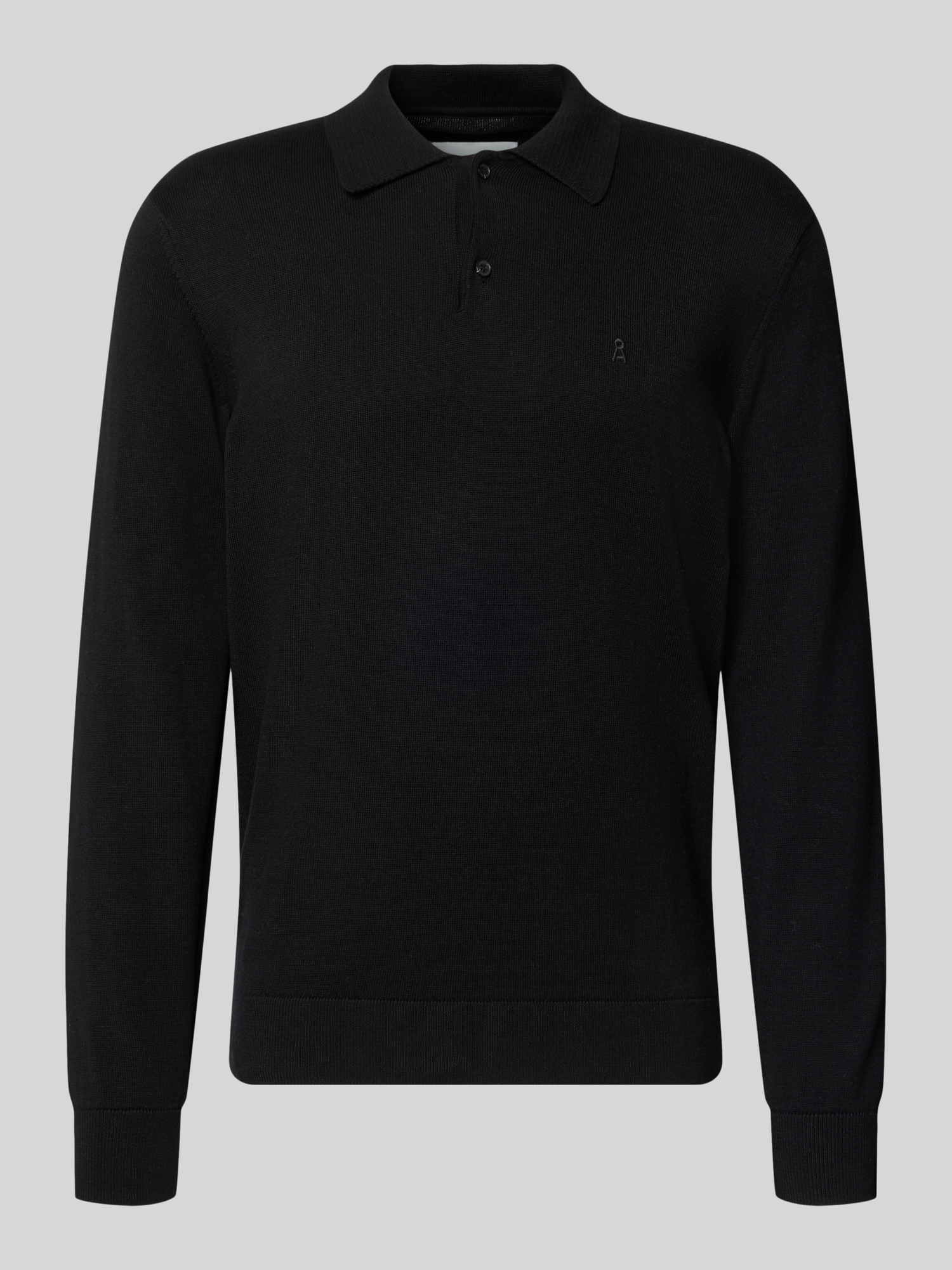 Armedangels Noir Polo Mit Langen Ärmeln - Bild 3