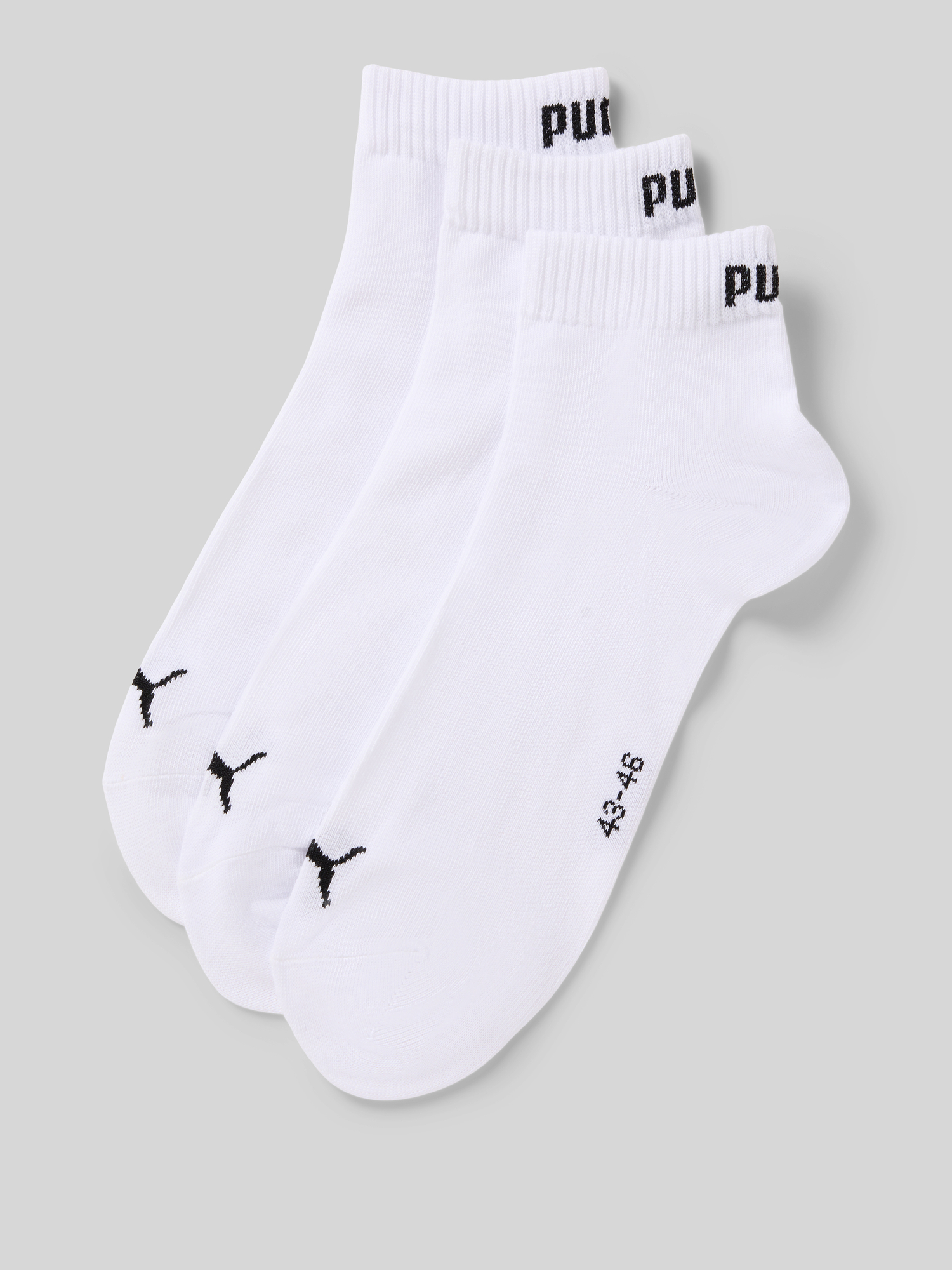 PUMA Quarter Socks Unisex (3-Pack), Clothing, White, 43-46 - Bild 7