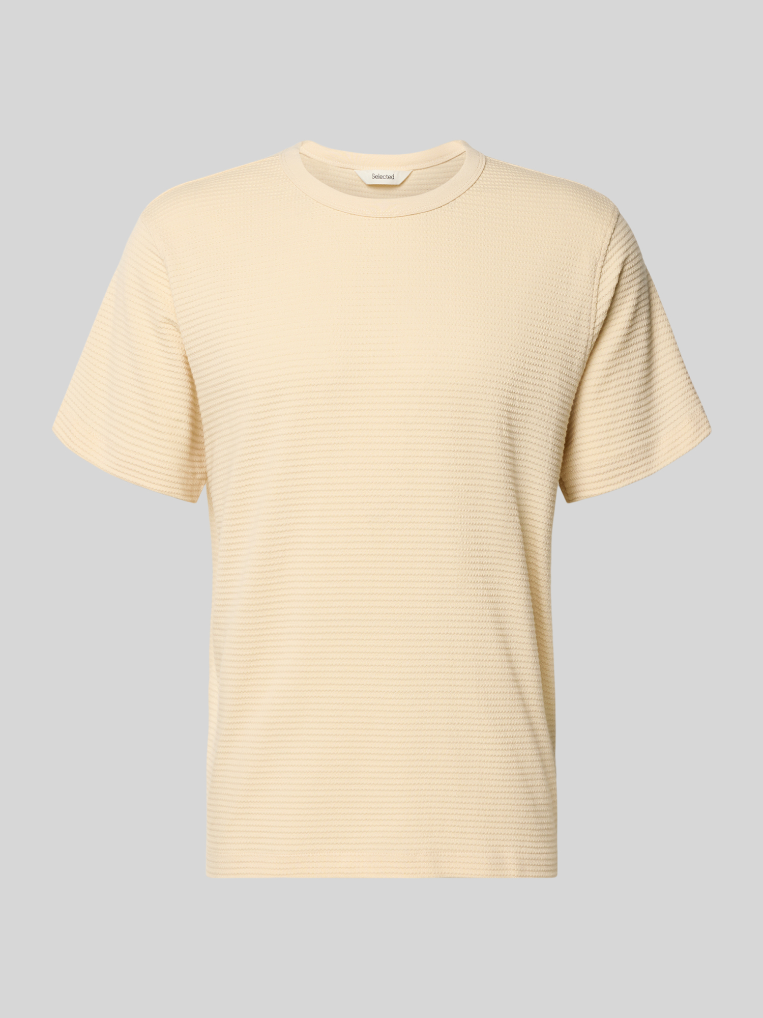 Selected Homme - T-Shirt - Baumwolle - Sand - Gr. L