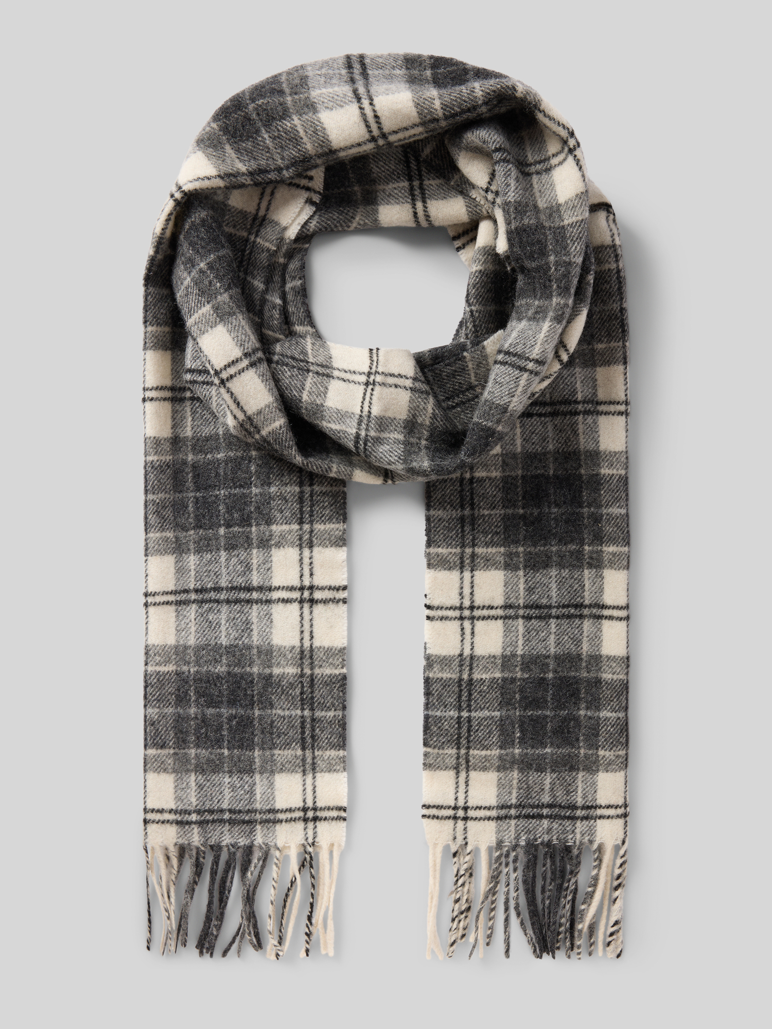 Barbour Herren Mittelgrau Schals, Grau, Gr. 1