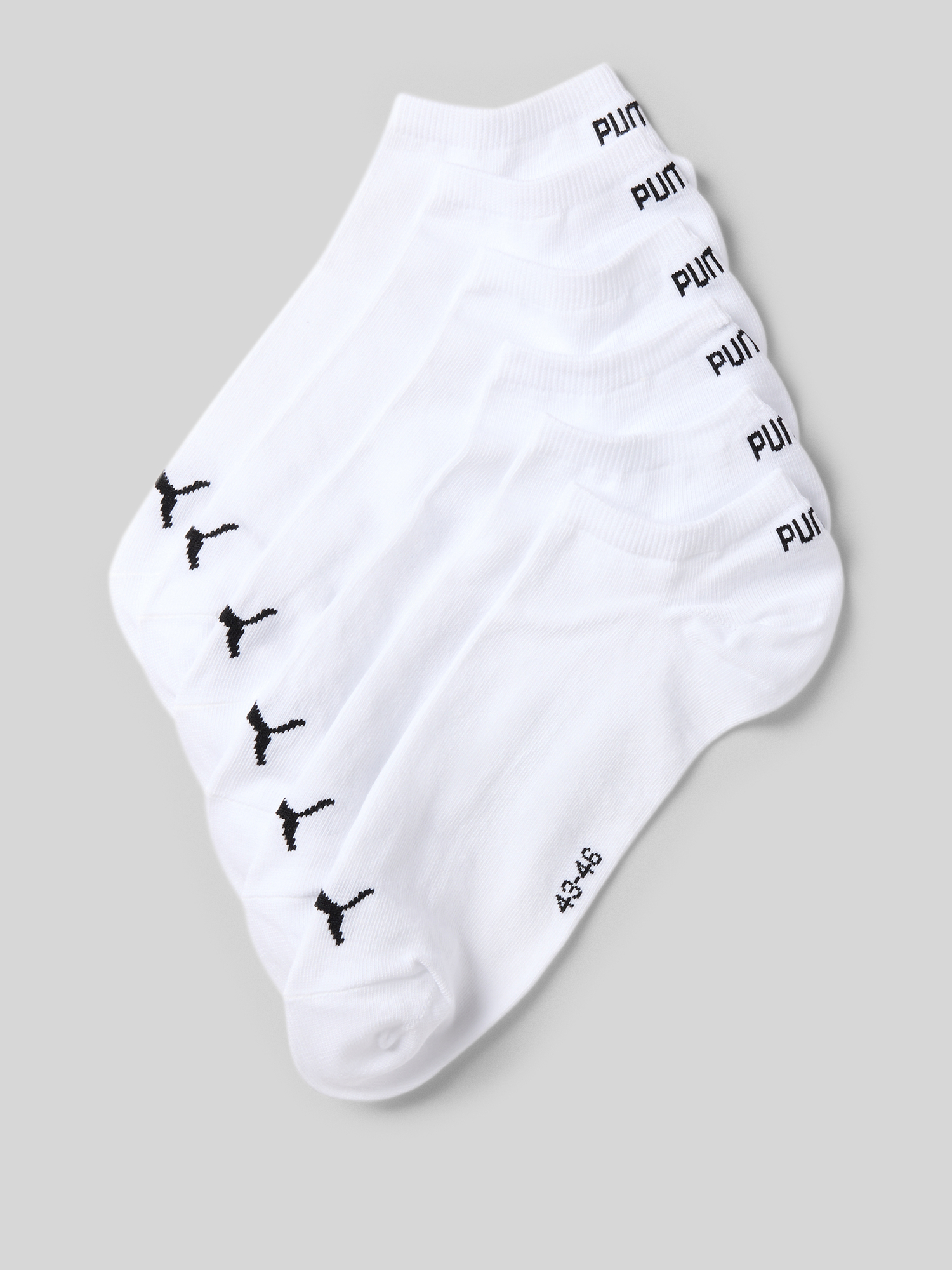 Puma Puma® Socken Sneaker Plain 6-Pack Weiß in Größe 43-46 - Bild 2