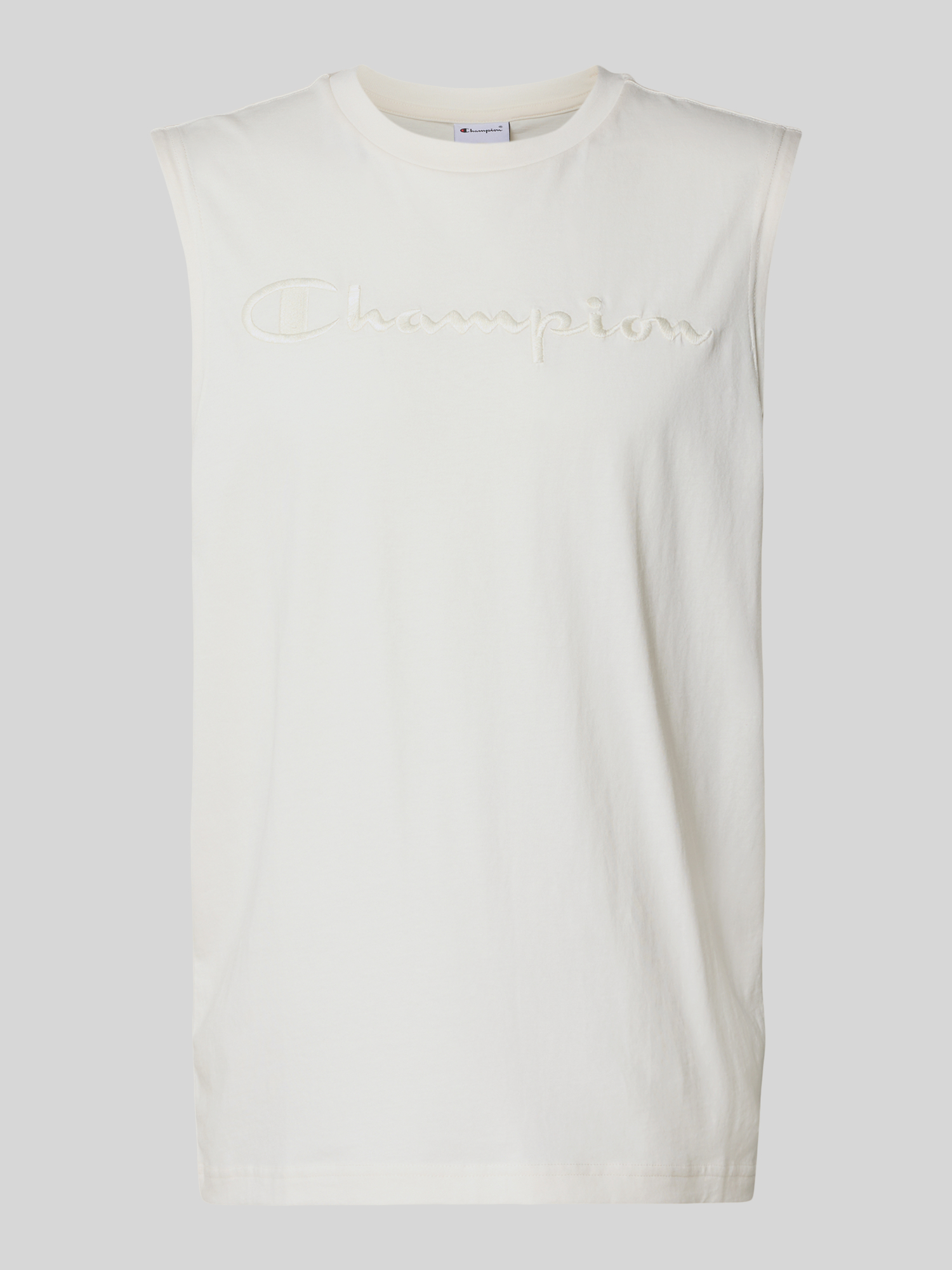 Champion - Herren T-Shirt - Rundhalsausschnitt - L - Offwhite