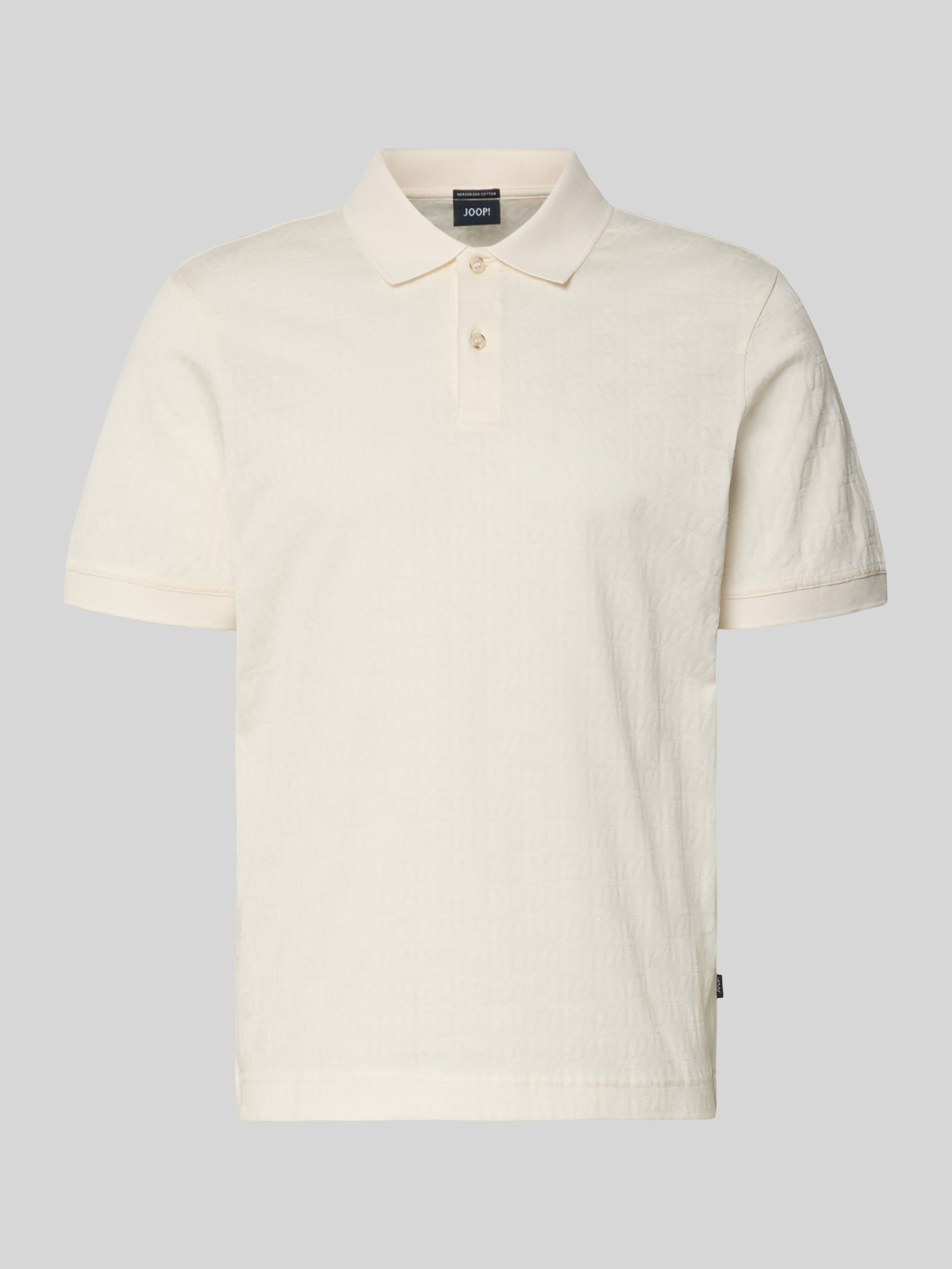 JOOP! Collection Herren Poloshirt - Baumwolle - Offwhite - XXL