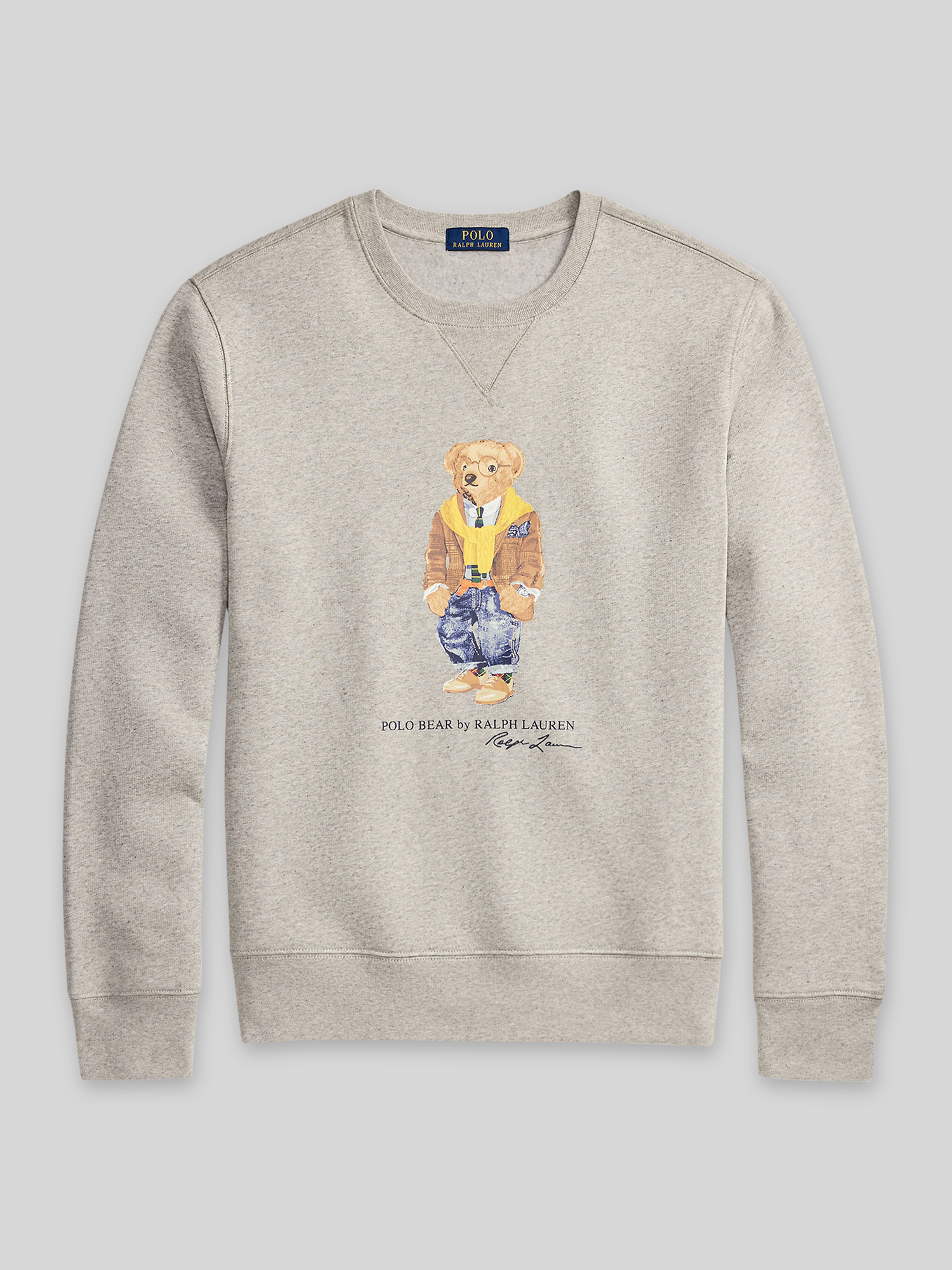 Polo Ralph Lauren Herren Grau – Sweatshirt In Mit Bärenmotiv - Bild 4