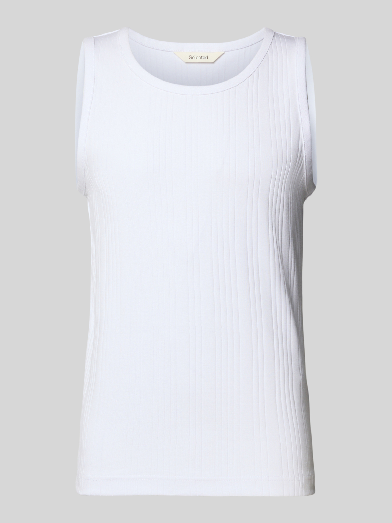 Selected Homme Herren Tank Top L Beige 95% Bio-Baumwolle