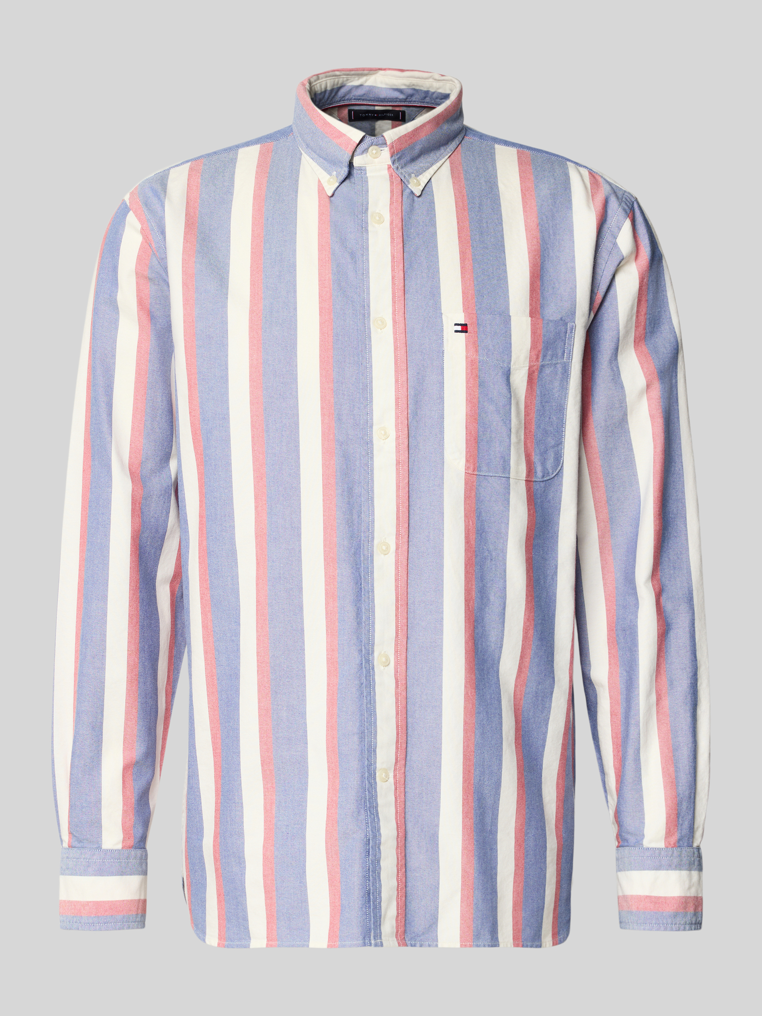 Tommy Hilfiger Herren Hemd Baumwolle Jeansblau XXL