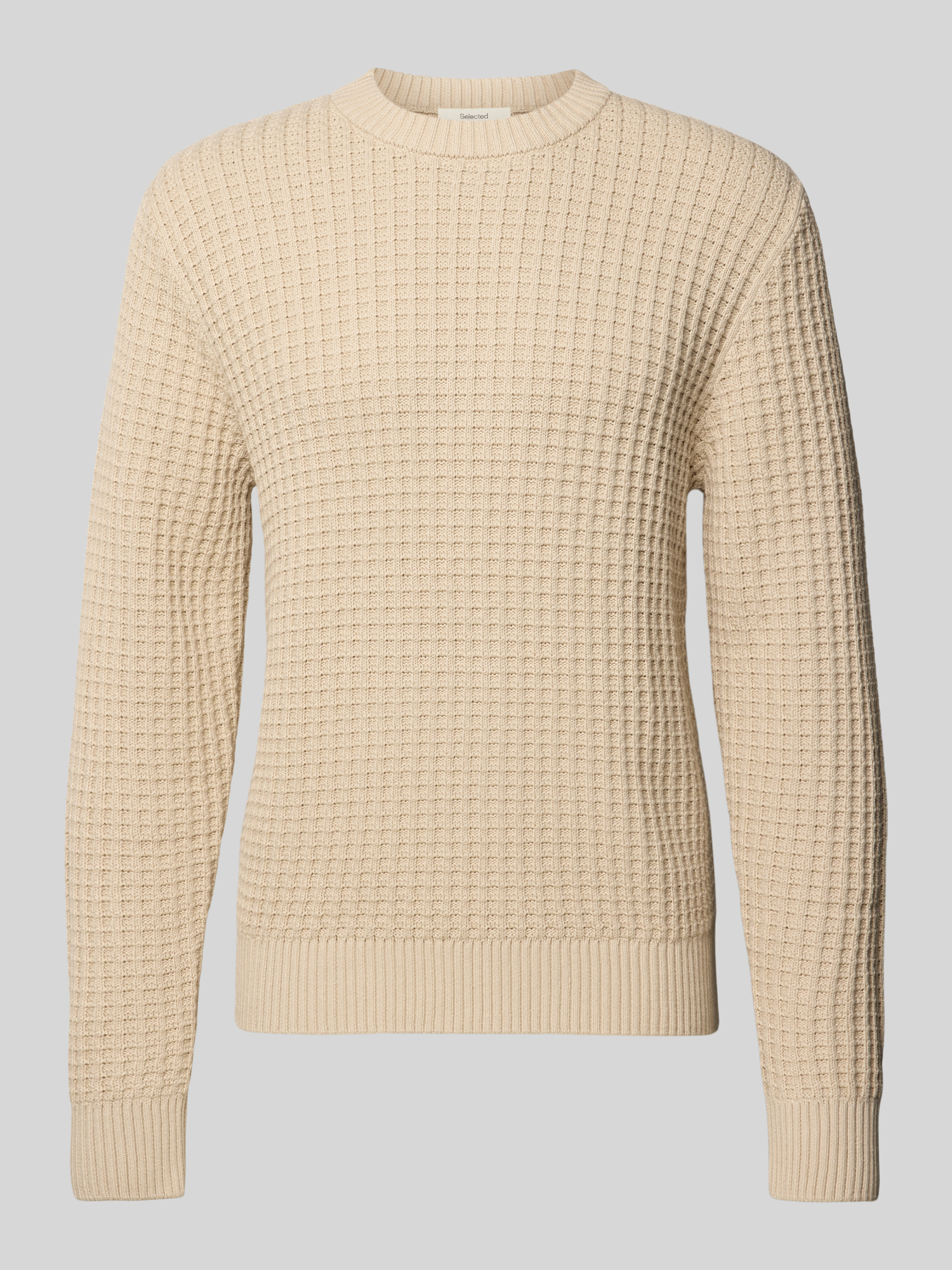 Selected Homme Pullover - Herren - Baumwolle - L - Beige