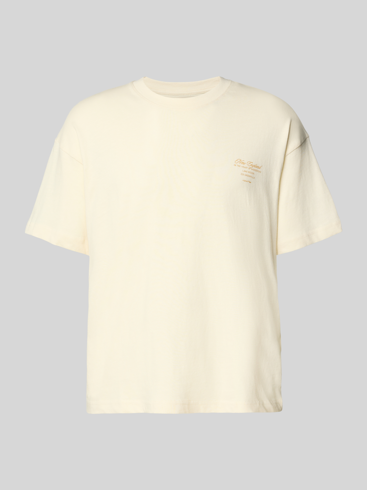 jack & jones - Herren T-Shirt - Baumwolle - L - Offwhite