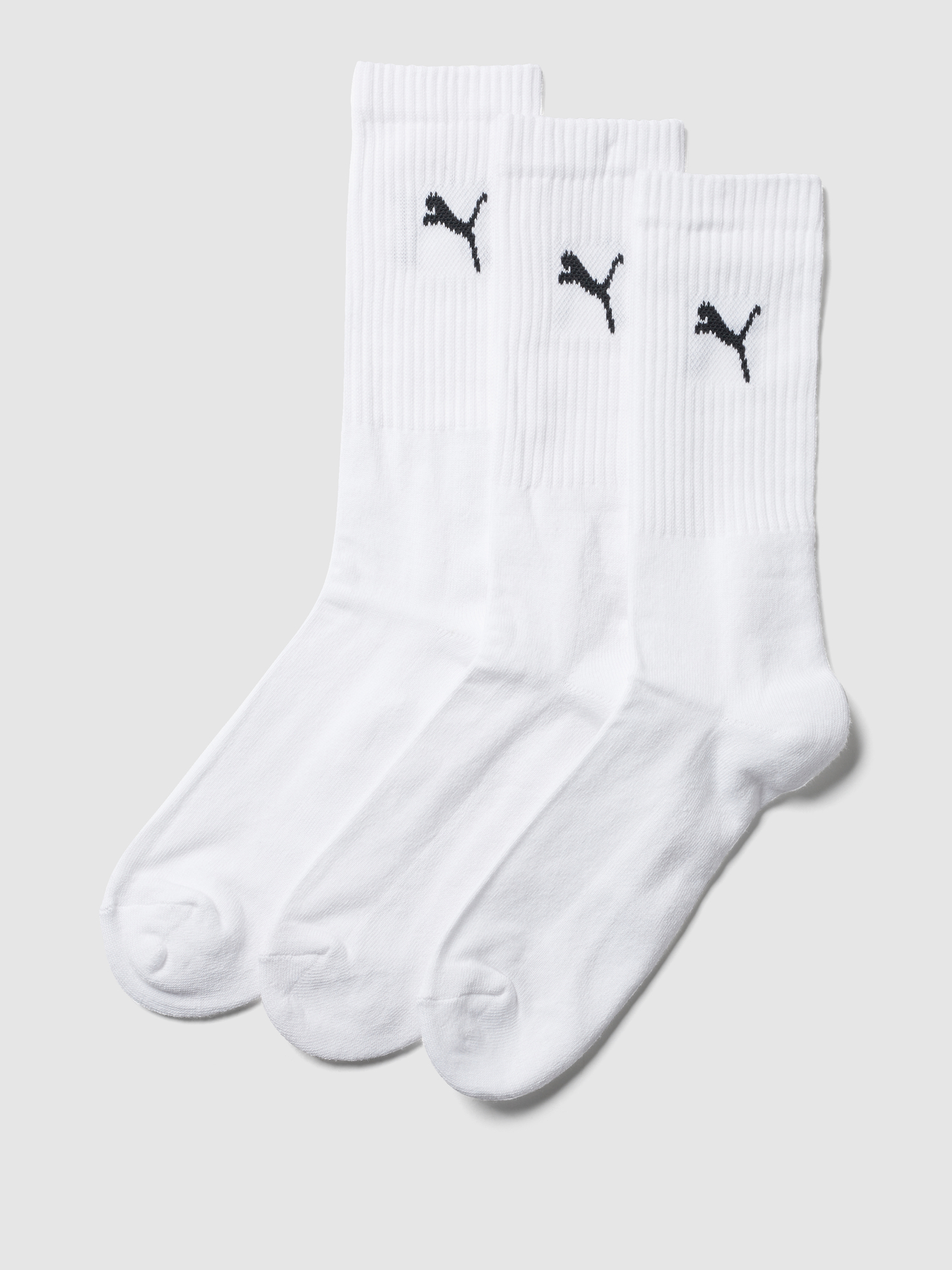 Puma 3P Sport Crew Socks Weiß Gr 43/46 - Bild 10