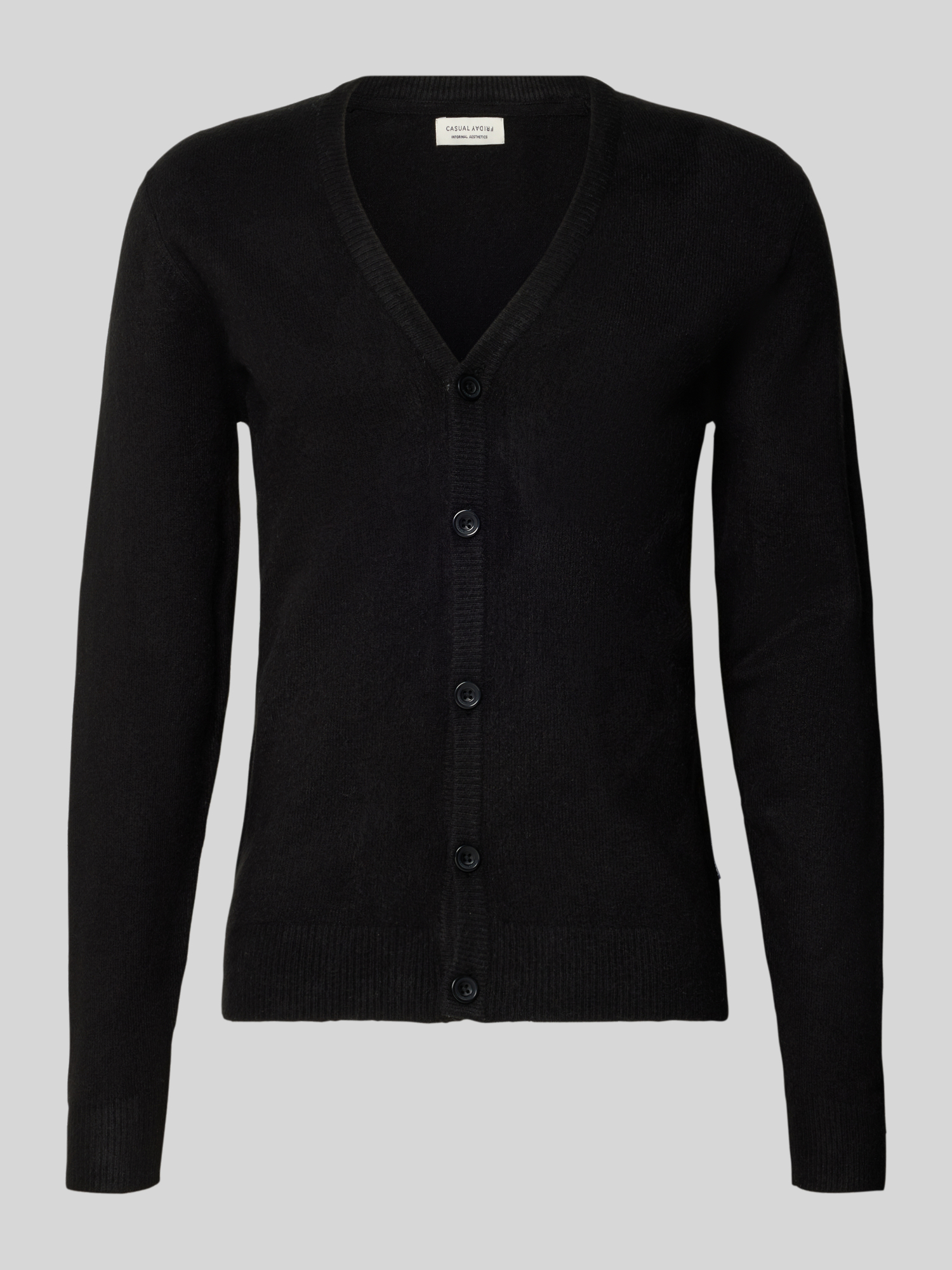 Casual Friday Herren Strickjacken & Cardigans Schwarz Gr. Übergröße XXL - Bild 4