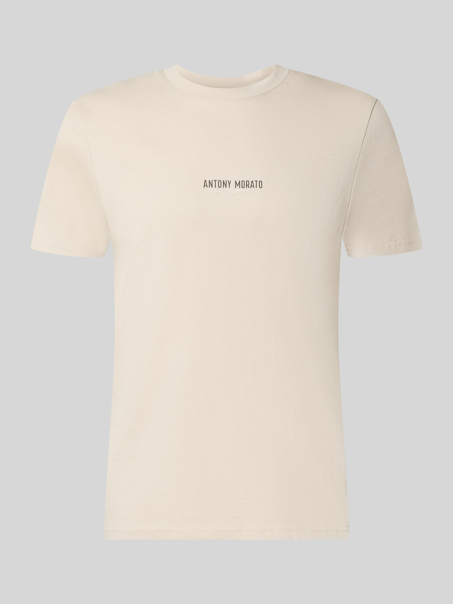 Antony Morato Herren Offwhite T-Shirts, Beige, Gr. L