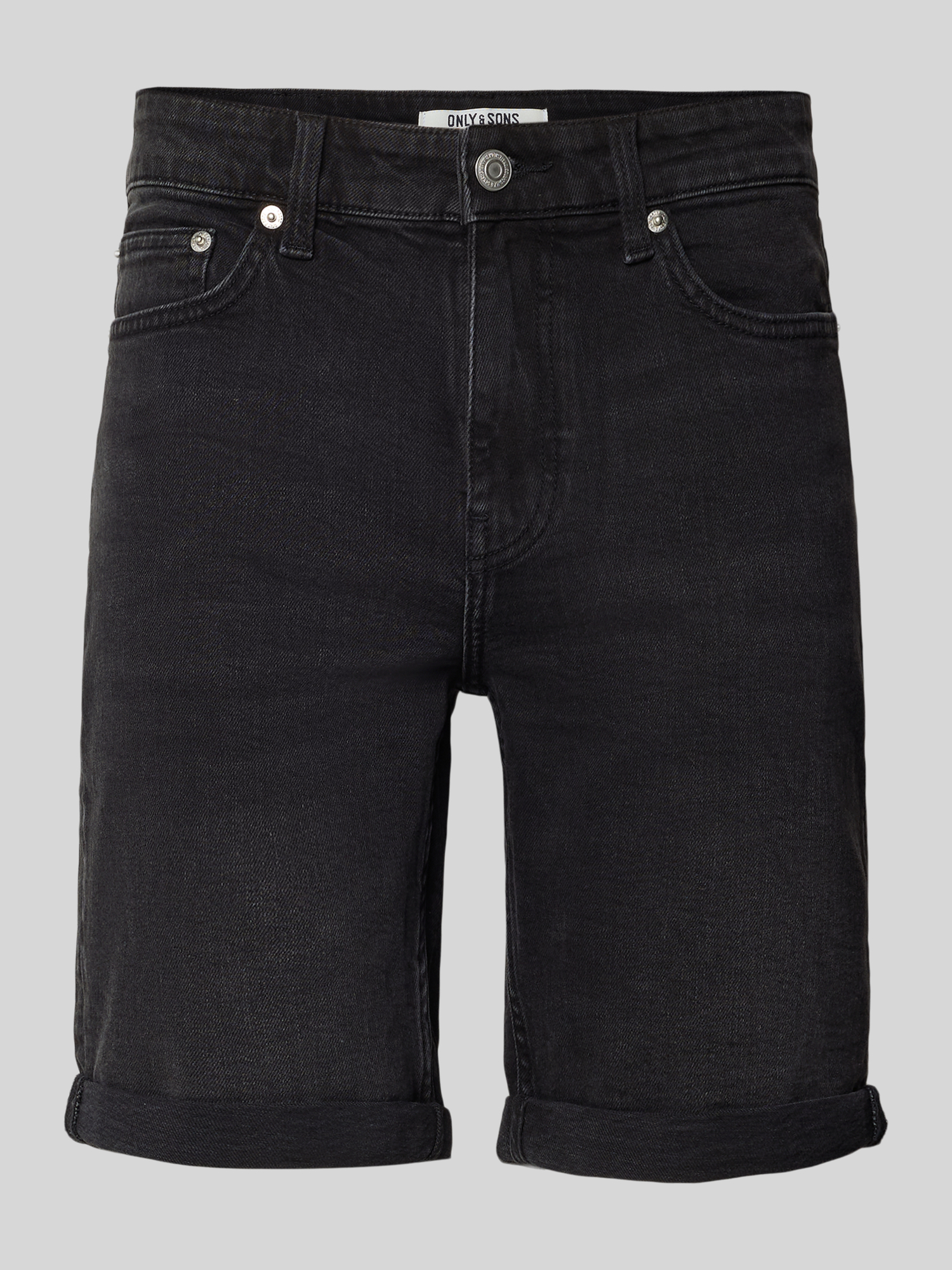 Only & Sons Herren Jeans Shorts Regular Fit M Schwarz