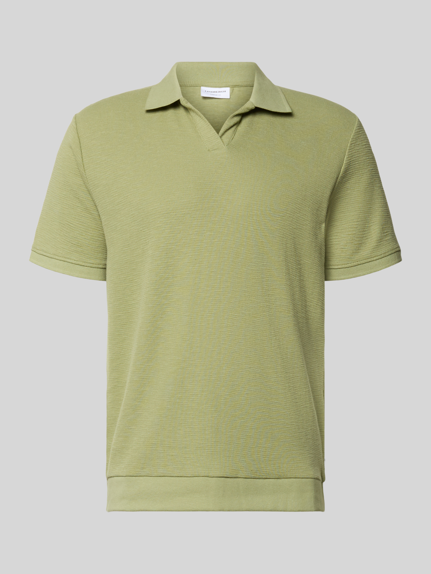 Lindbergh Herren Poloshirt M Bottle Strukturmuster Baumwolle