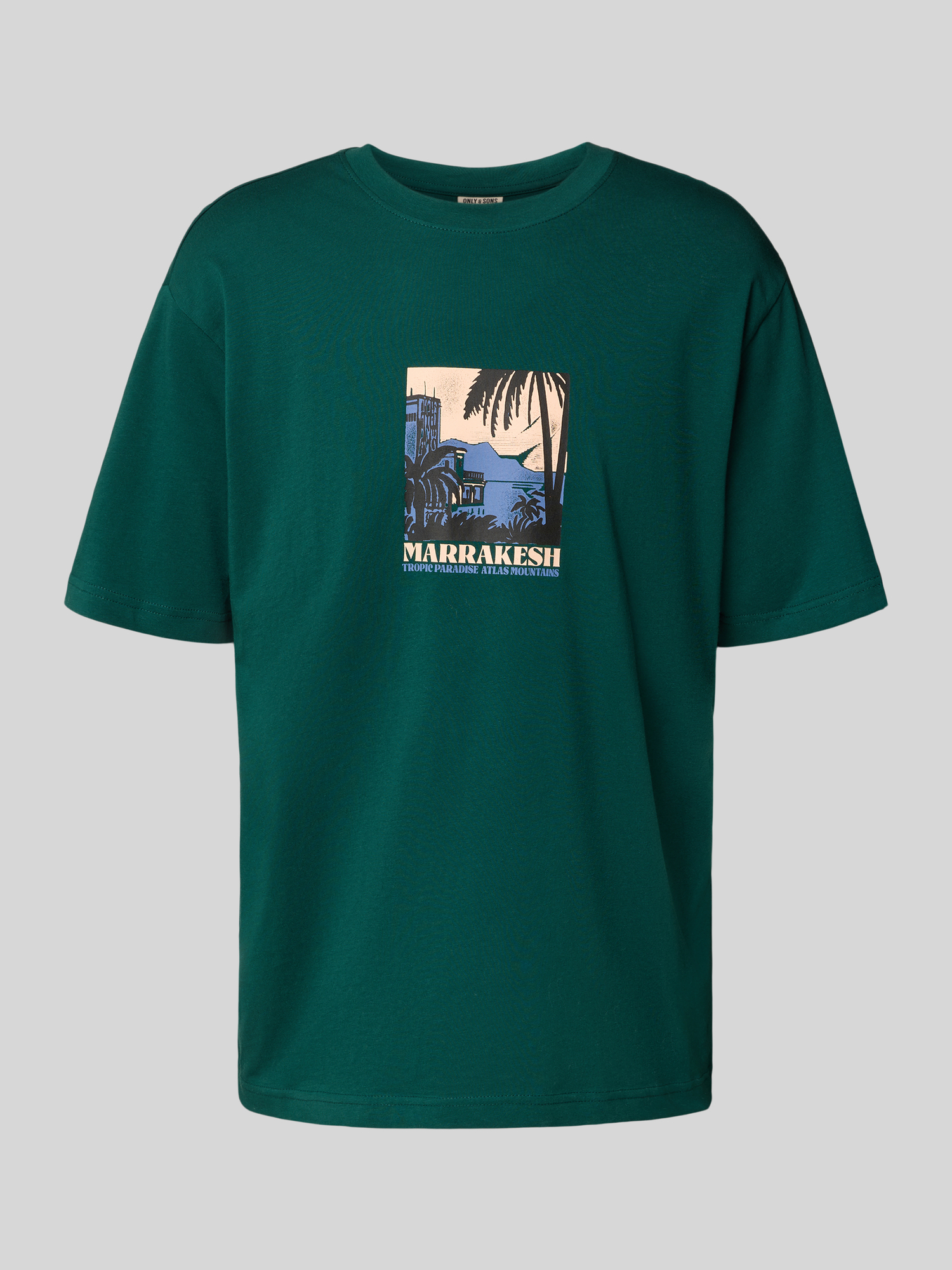 Only & Sons - Herren - T-Shirt - S - Dunkelgrün