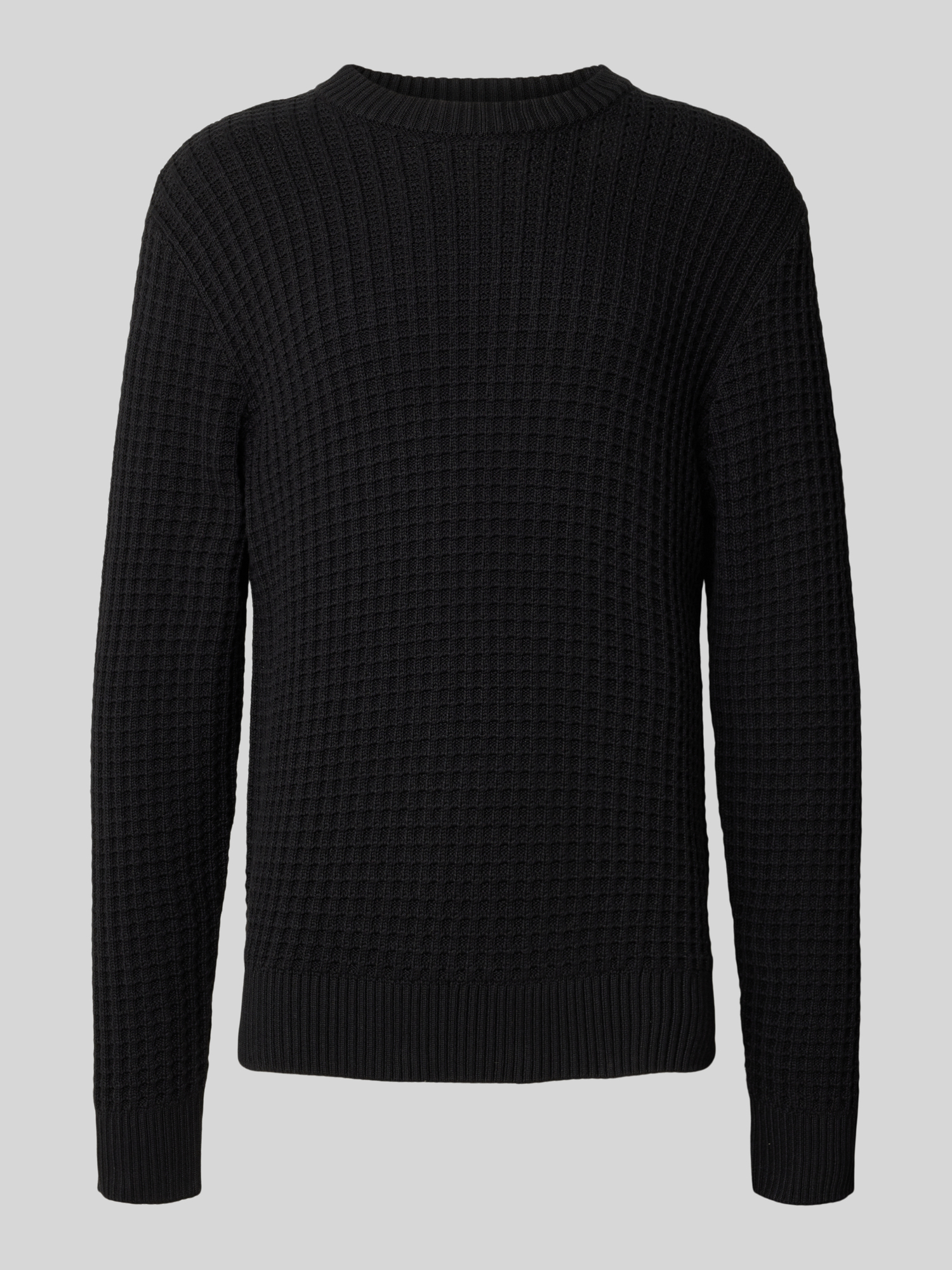 Selected Homme - Pullover - Baumwolle - Schwarz - L