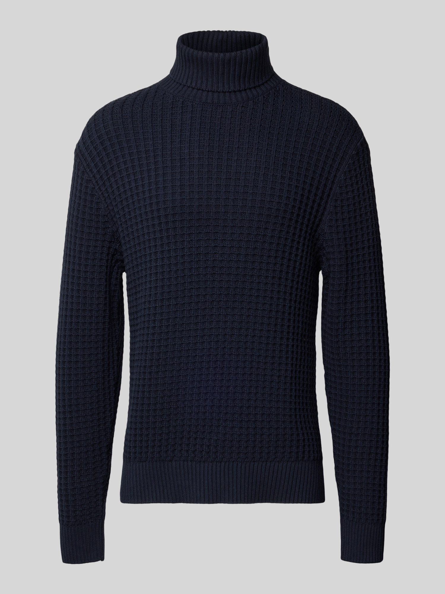 Selected Homme Herren Rollkragenpullover Baumwolle Marine XL