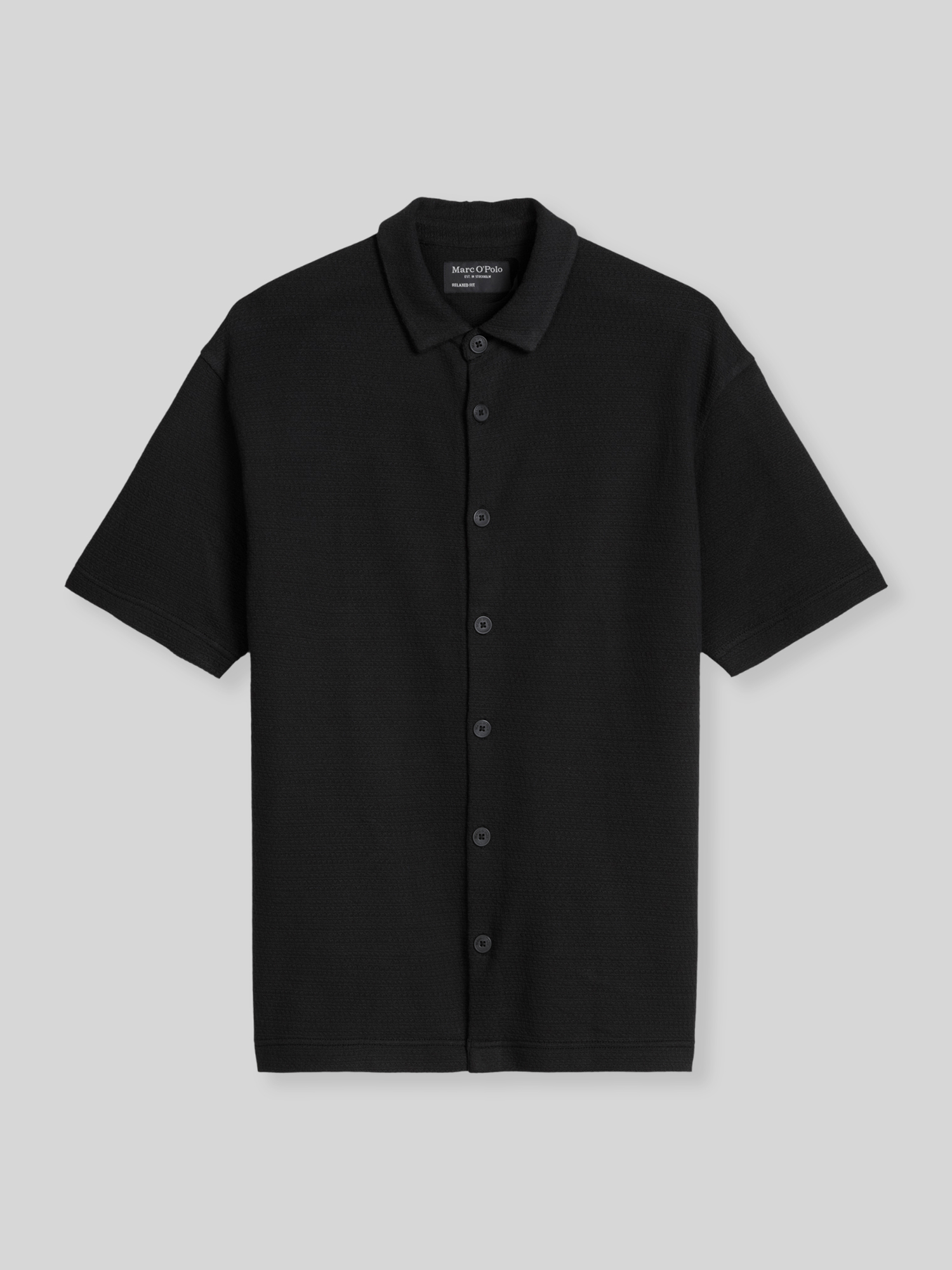 Marc O'Polo - Herren - Hemd - S - Schwarz