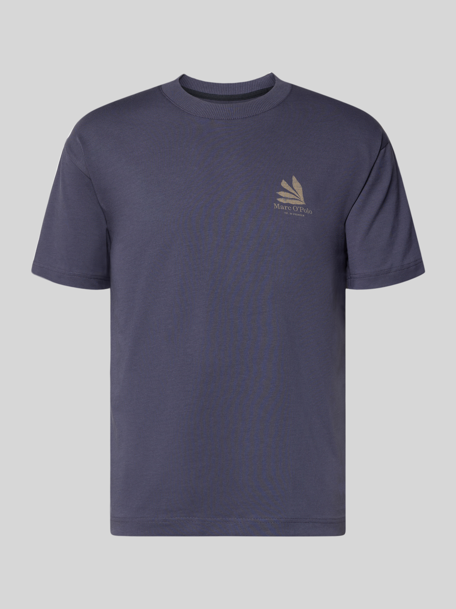 Marc O'Polo Herren T-Shirt Rundhalsausschnitt Dunkelblau Baumwolle L - Bild 3