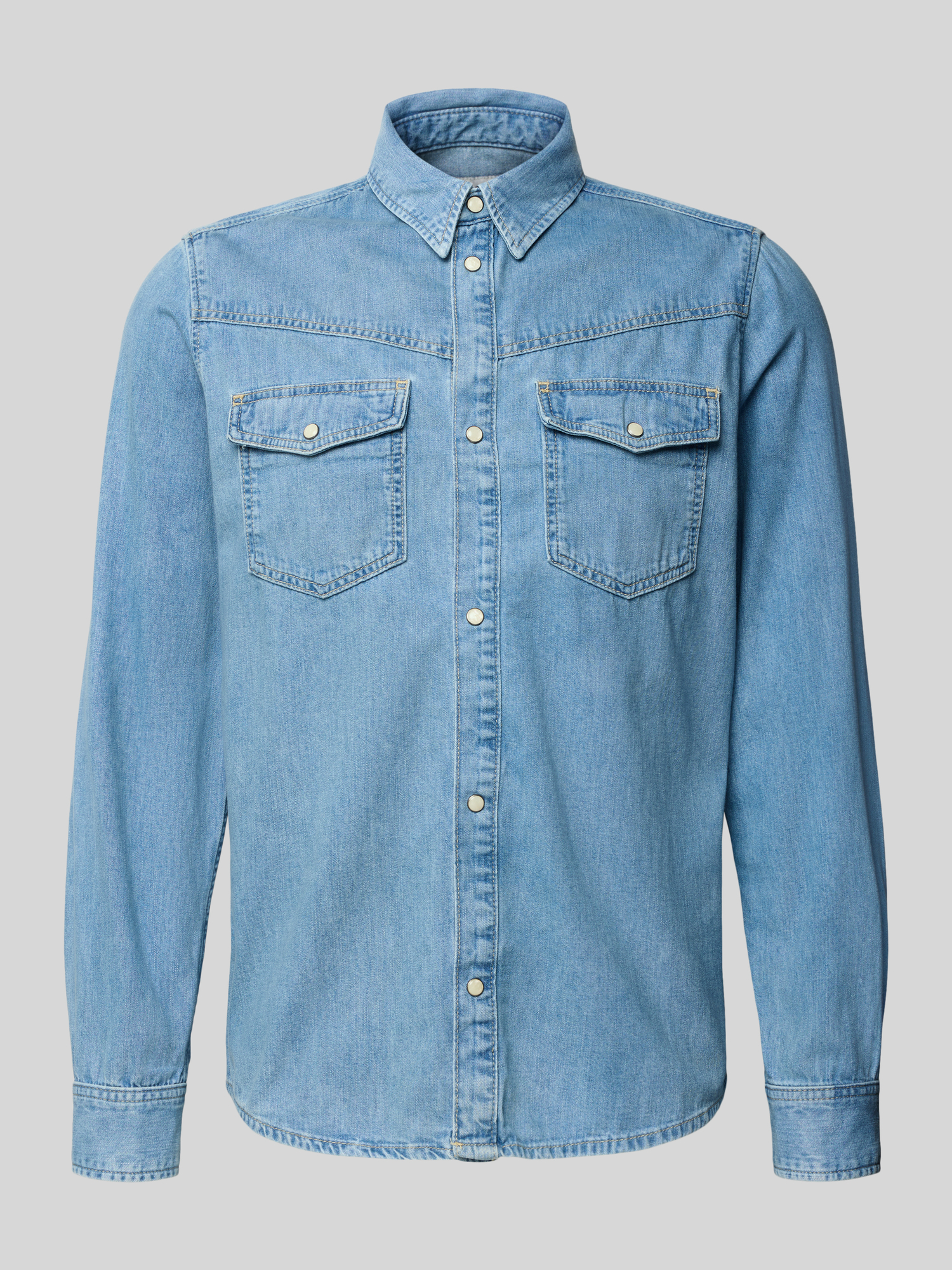 Pepe Jeans Herren Jeanshemd Regular Fit Baumwolle Gr. S Jeansblau