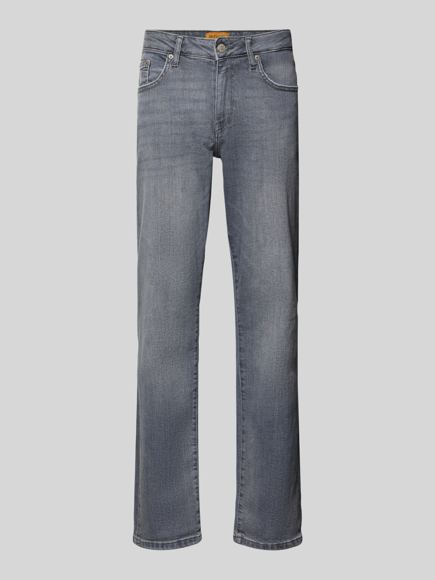 Only & Sons Herren Straight Leg Jeans - Grau - 31/34