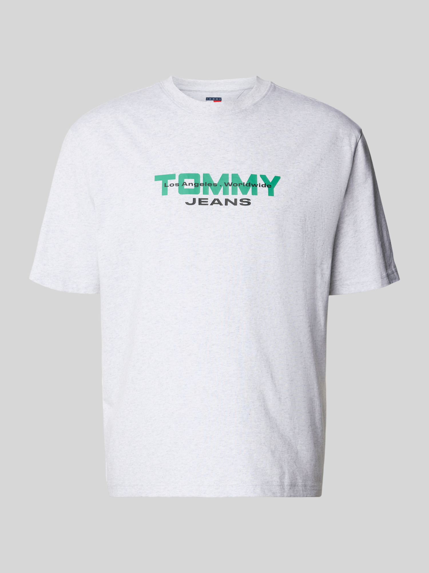 Tommy Jeans - Herren T-Shirt - Hellgrau Melange - S