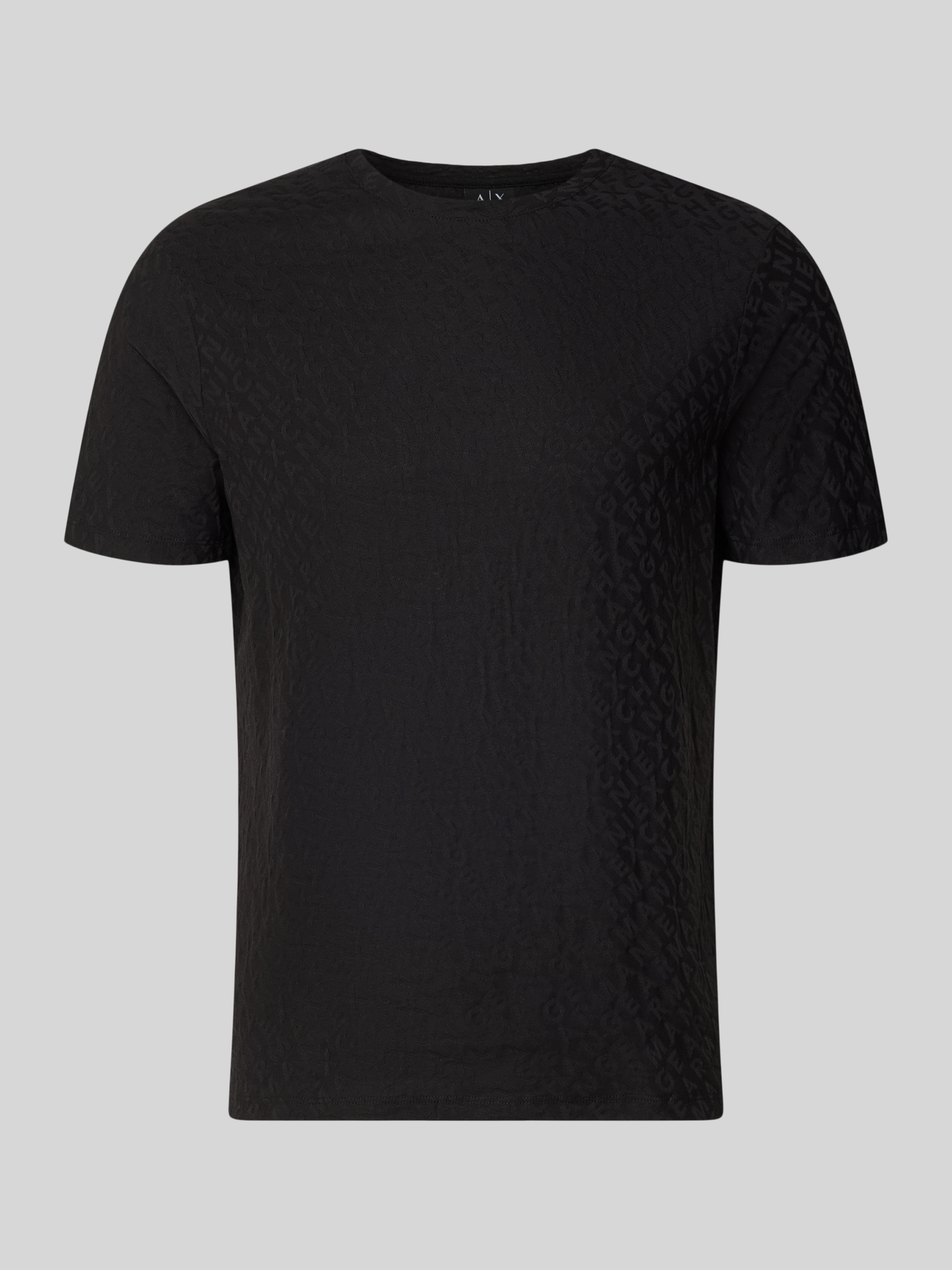 Armani Exchange Herren T-Shirt Baumwolle Schwarz Gr. XL