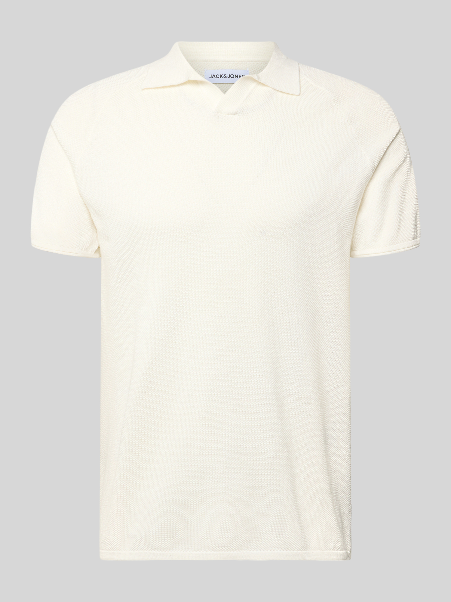 Jack & Jones Herren Poloshirt Gr. L Offwhite